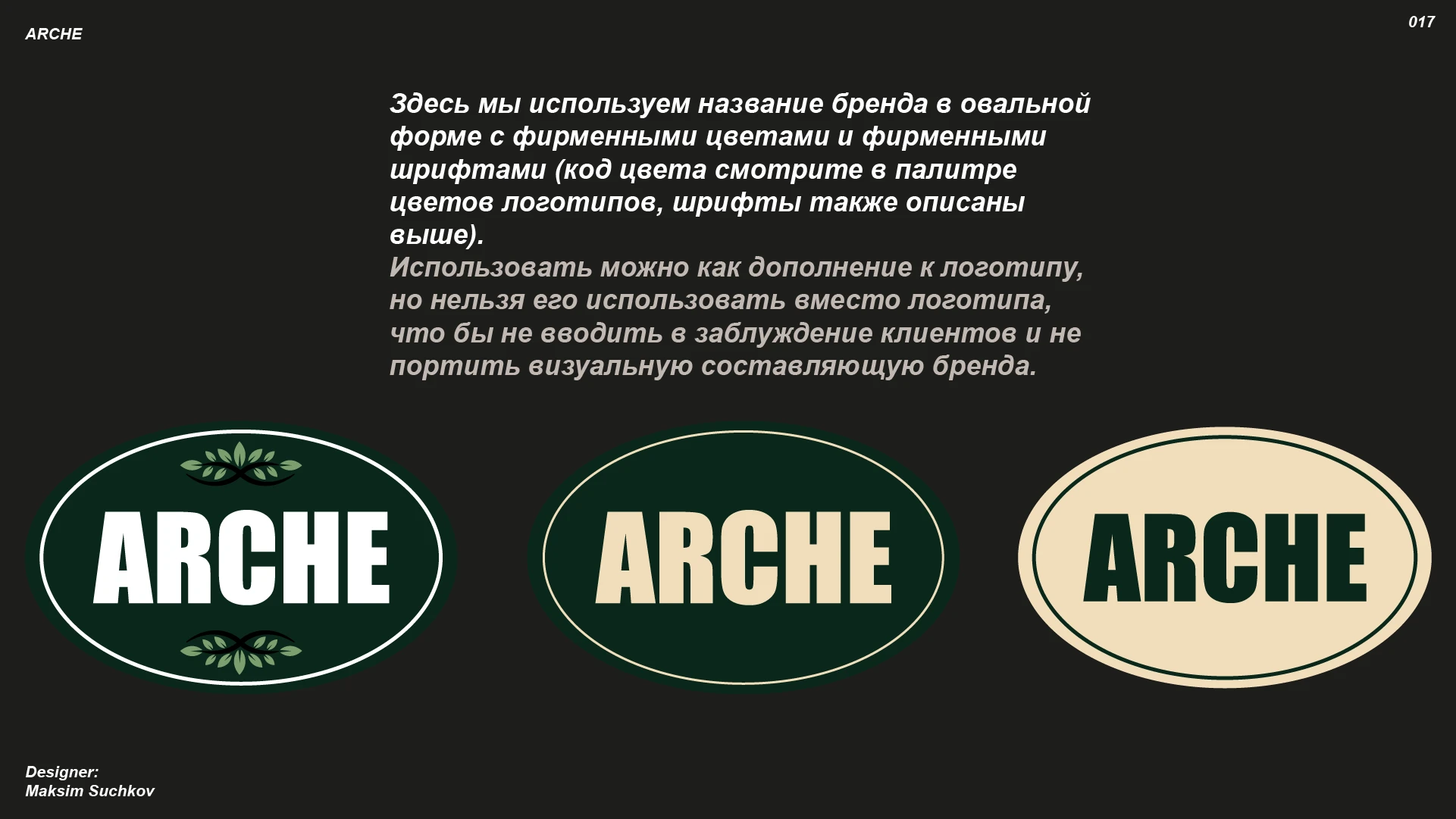 Брендбук ARCHE — Изображение №17 — Брендинг на Dprofile