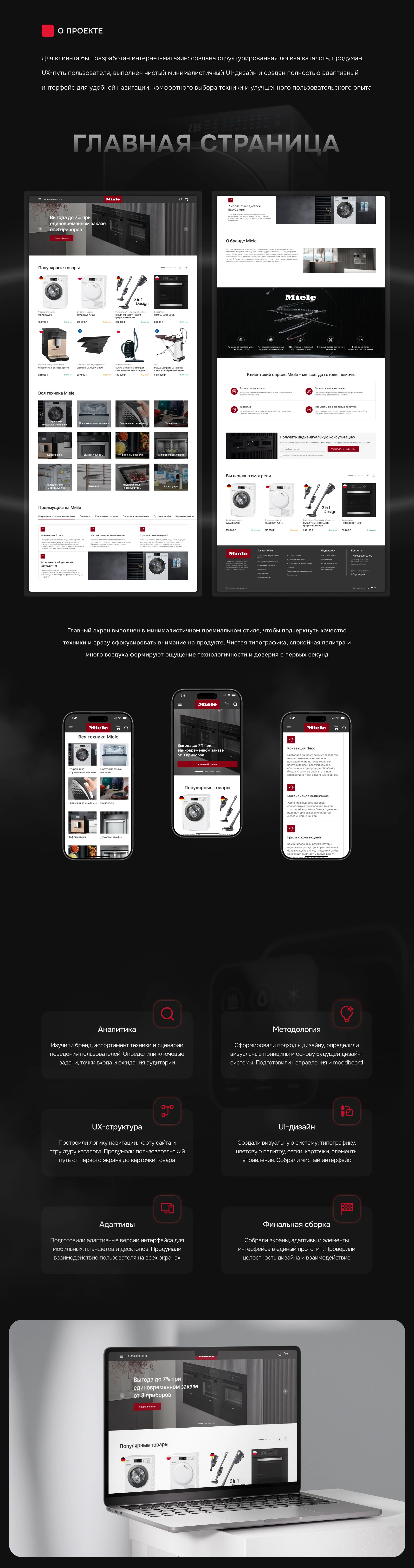 Сайт-каталог для компании Miele — Изображение №2 — Интерфейсы на Dprofile