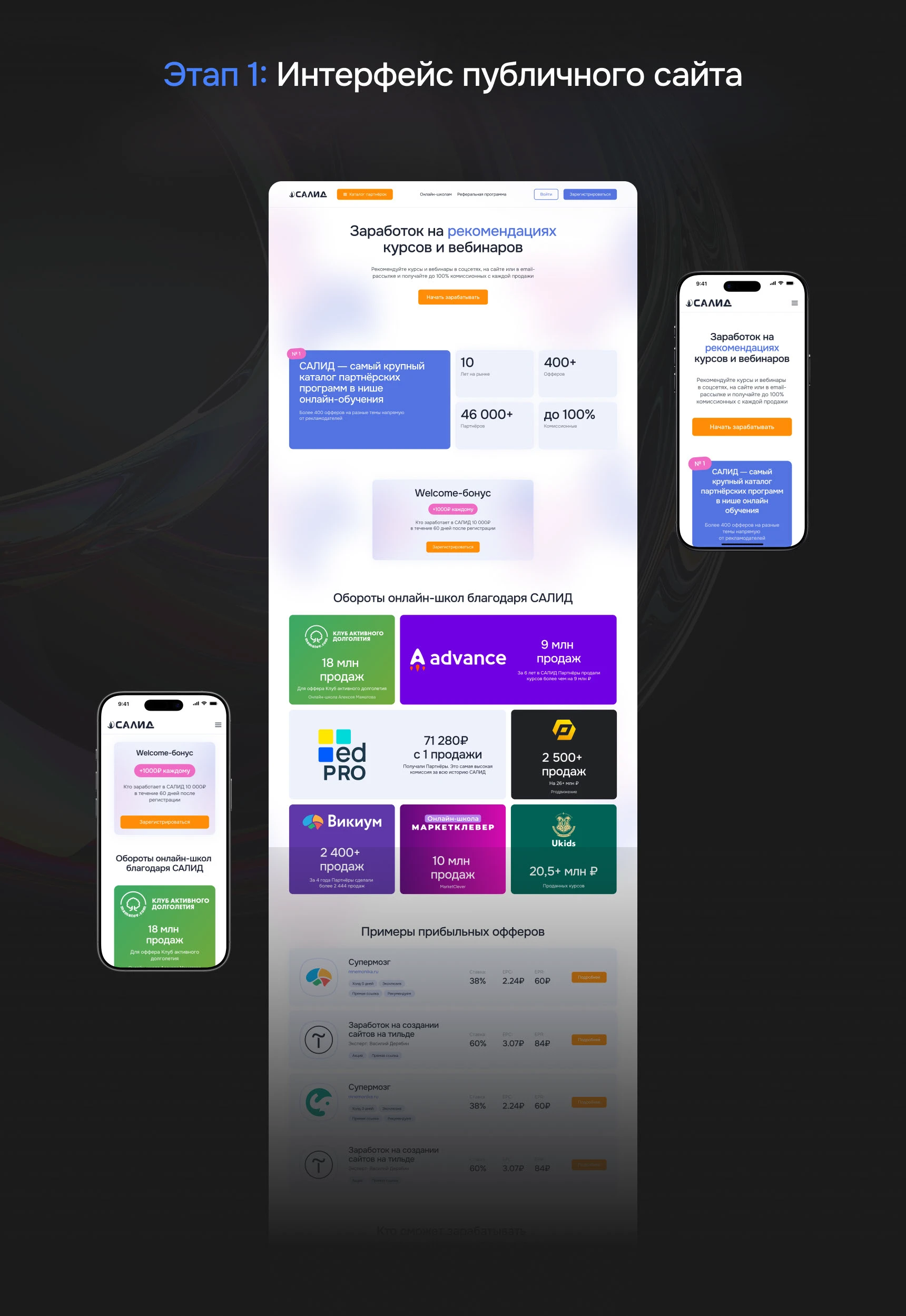Разработка Салид — Изображение №3 — Интерфейсы на Dprofile