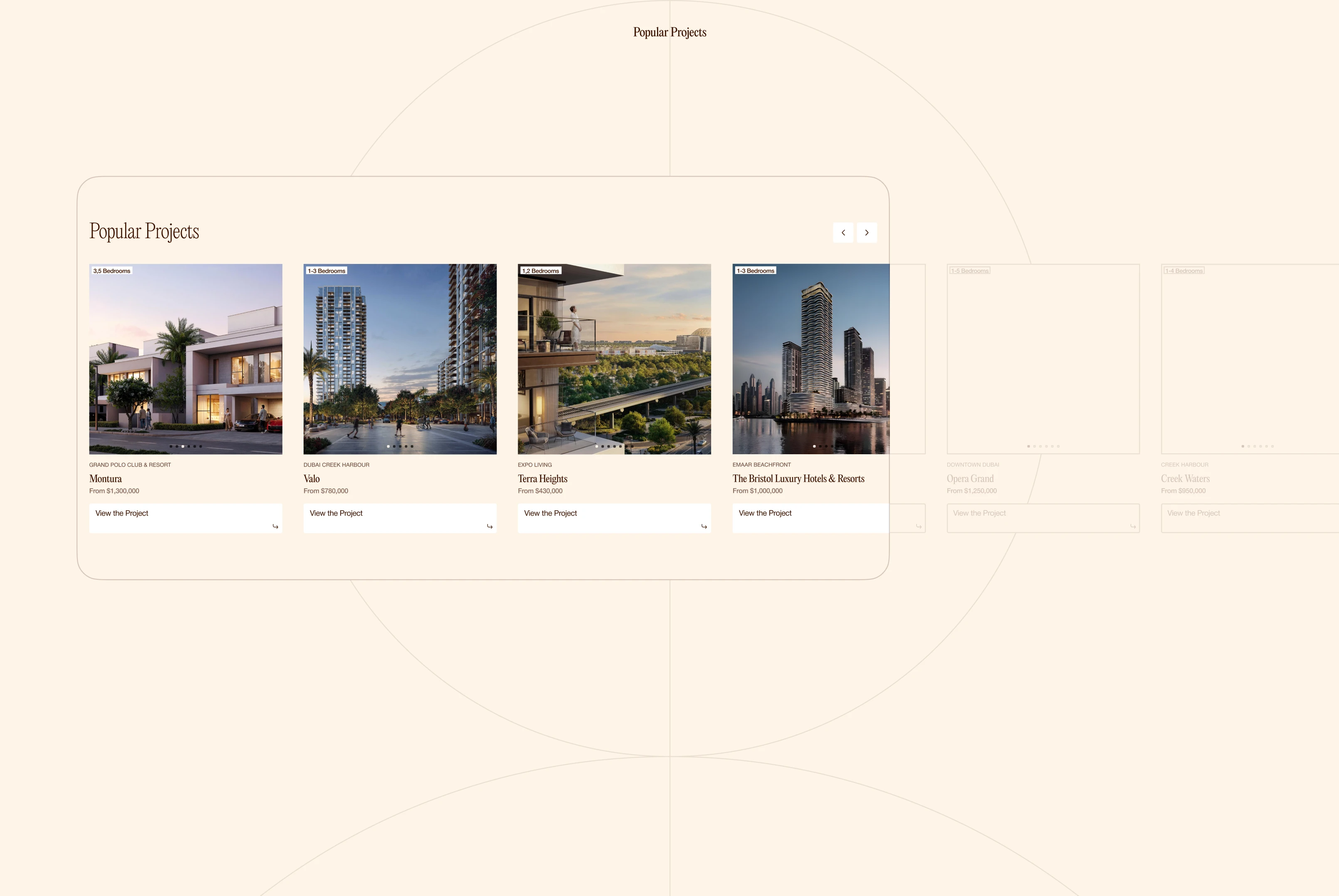 Недвижимость в Дубае Emaar (real estate, developer) — Изображение №3 — Интерфейсы на Dprofile