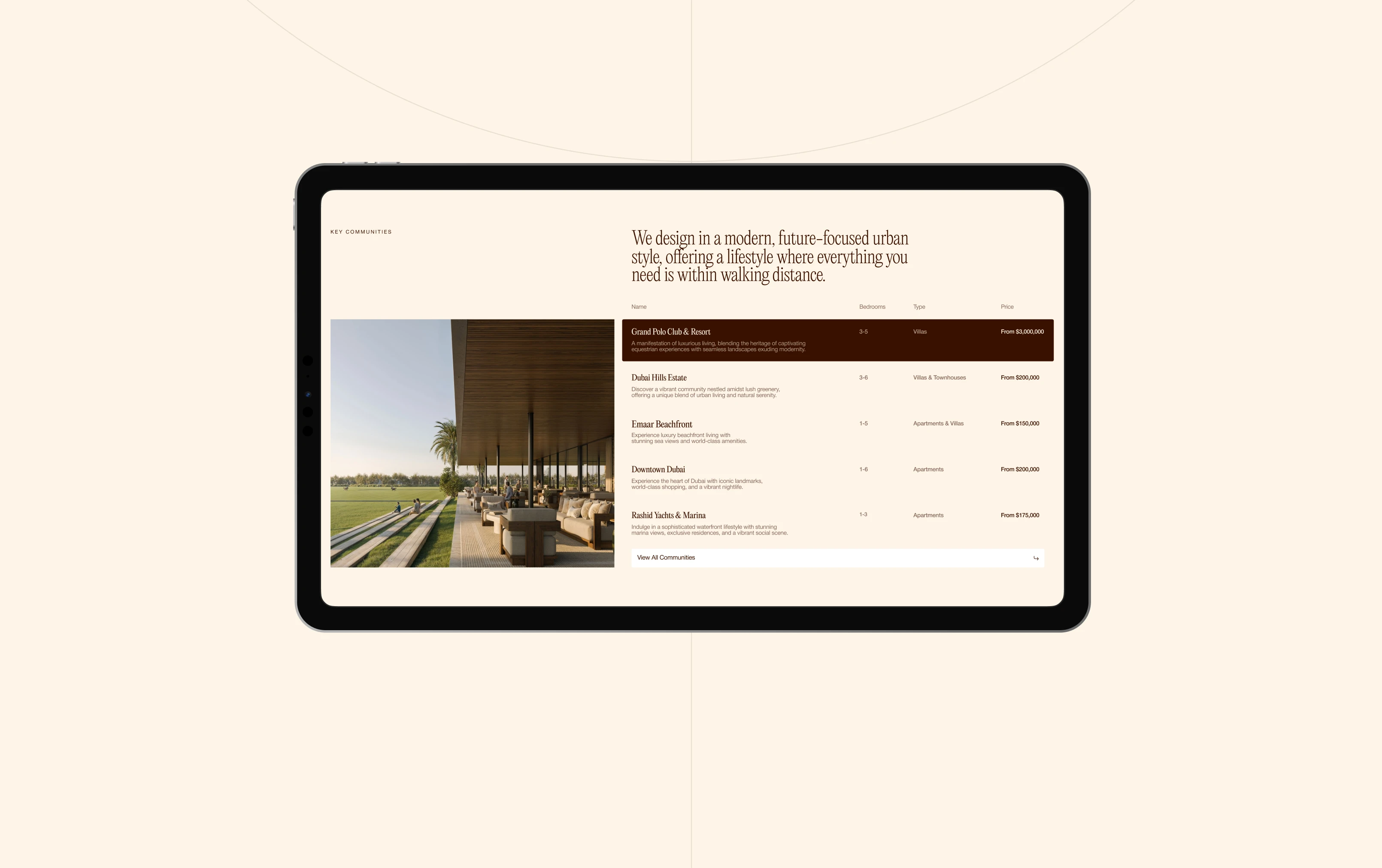 Недвижимость в Дубае Emaar (real estate, developer) — Изображение №5 — Интерфейсы на Dprofile