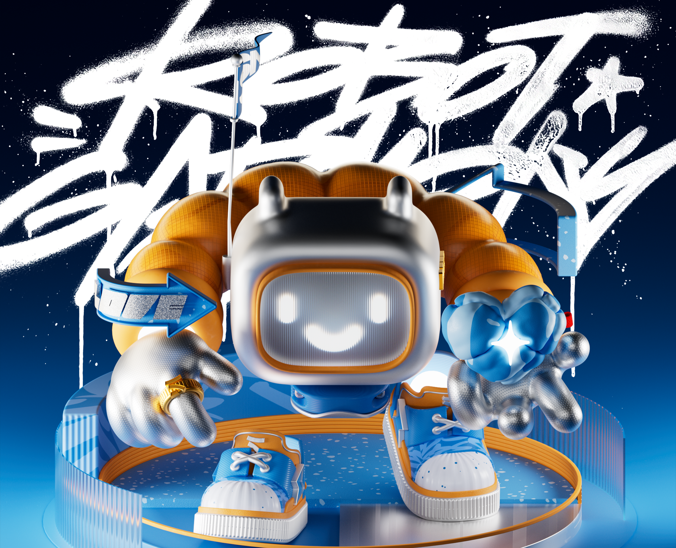 GARMONY | Personal robot exploration — Иллюстрация, 3D на Dprofile
