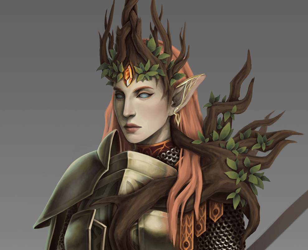 Концепт-арт фэнтези персонажа на Dprofile