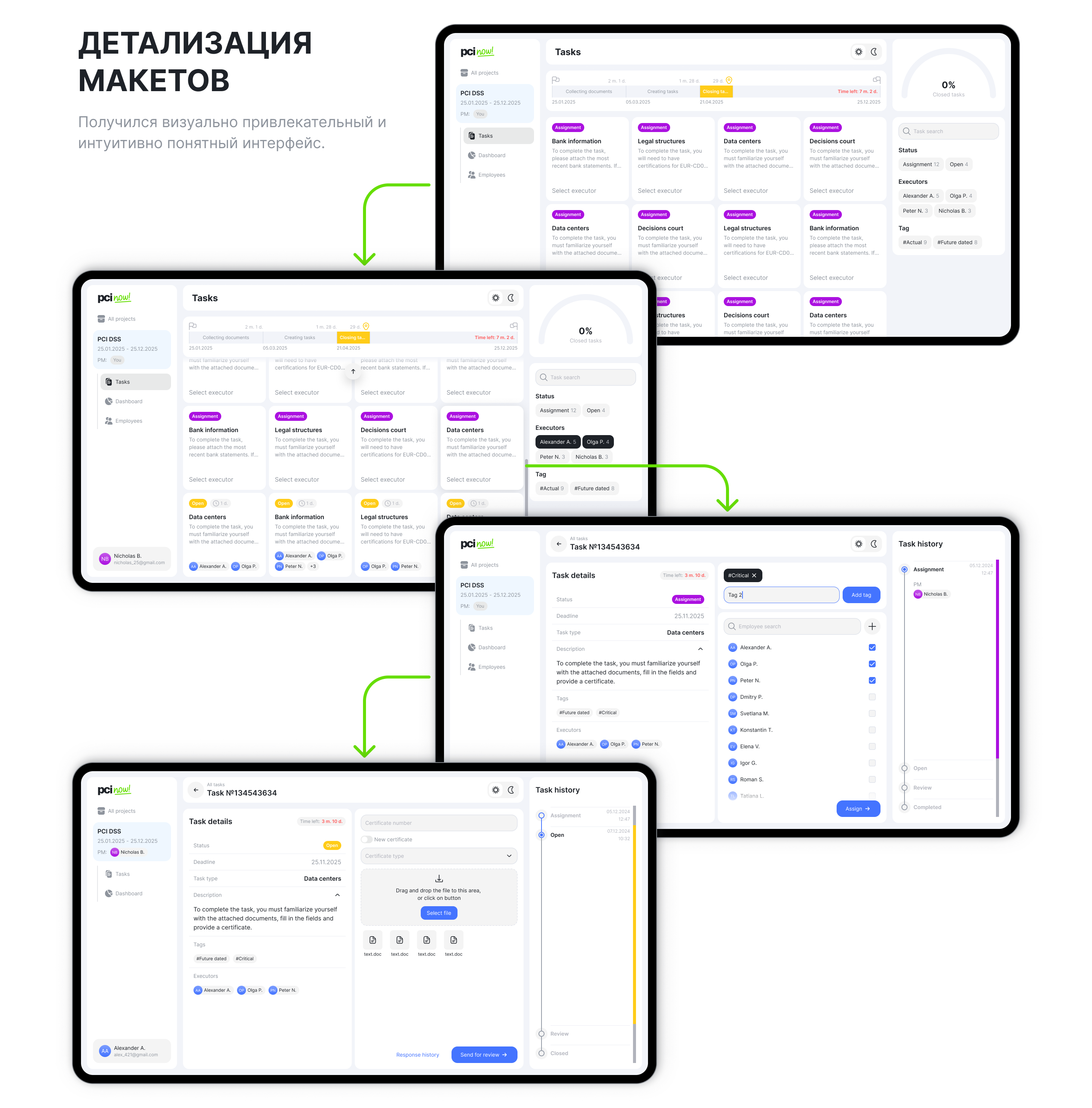 Project managment Pcinow! — Изображение №10 — Интерфейсы на Dprofile