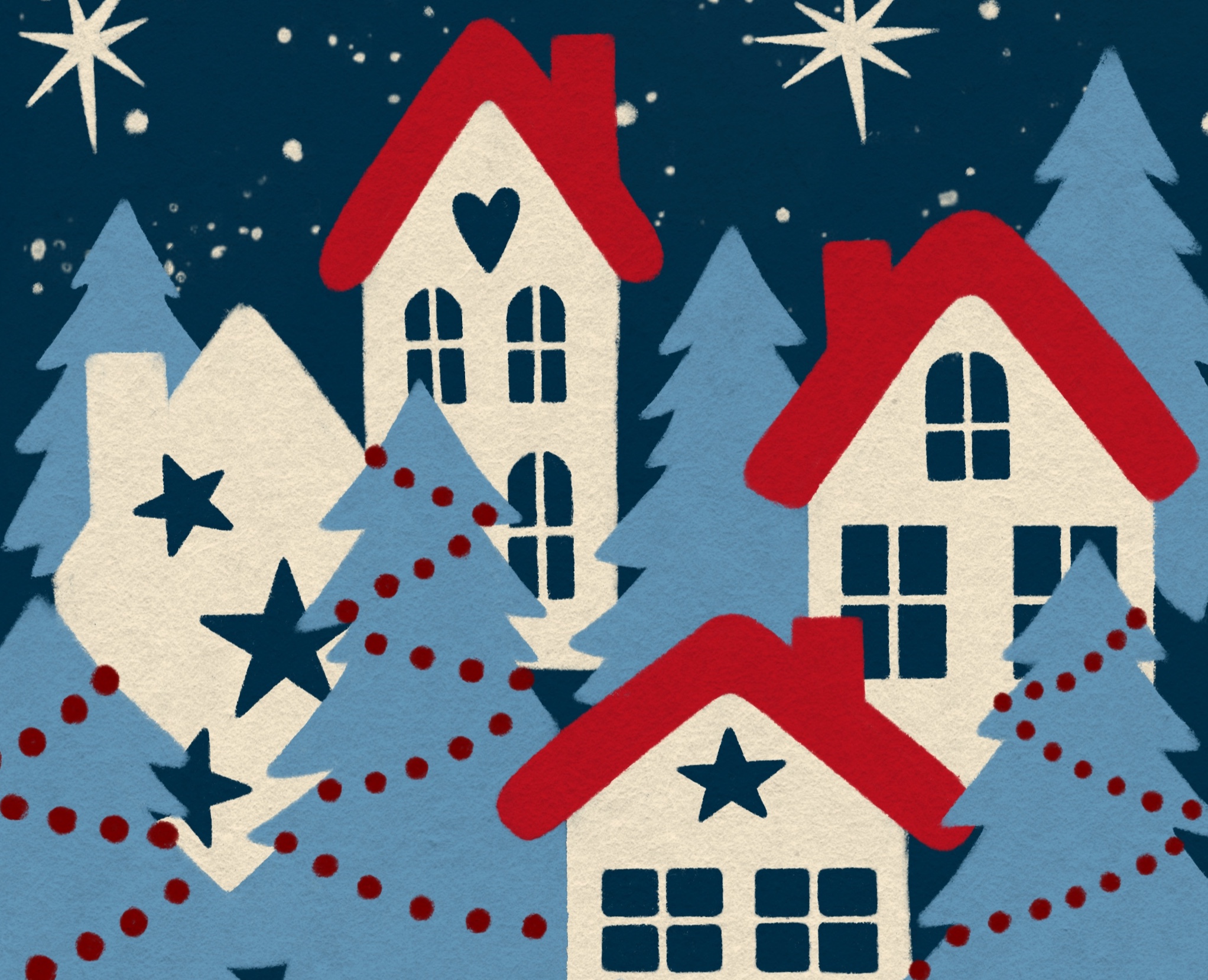 Новогодние открытки — Иллюстрация, Графика на Dprofile