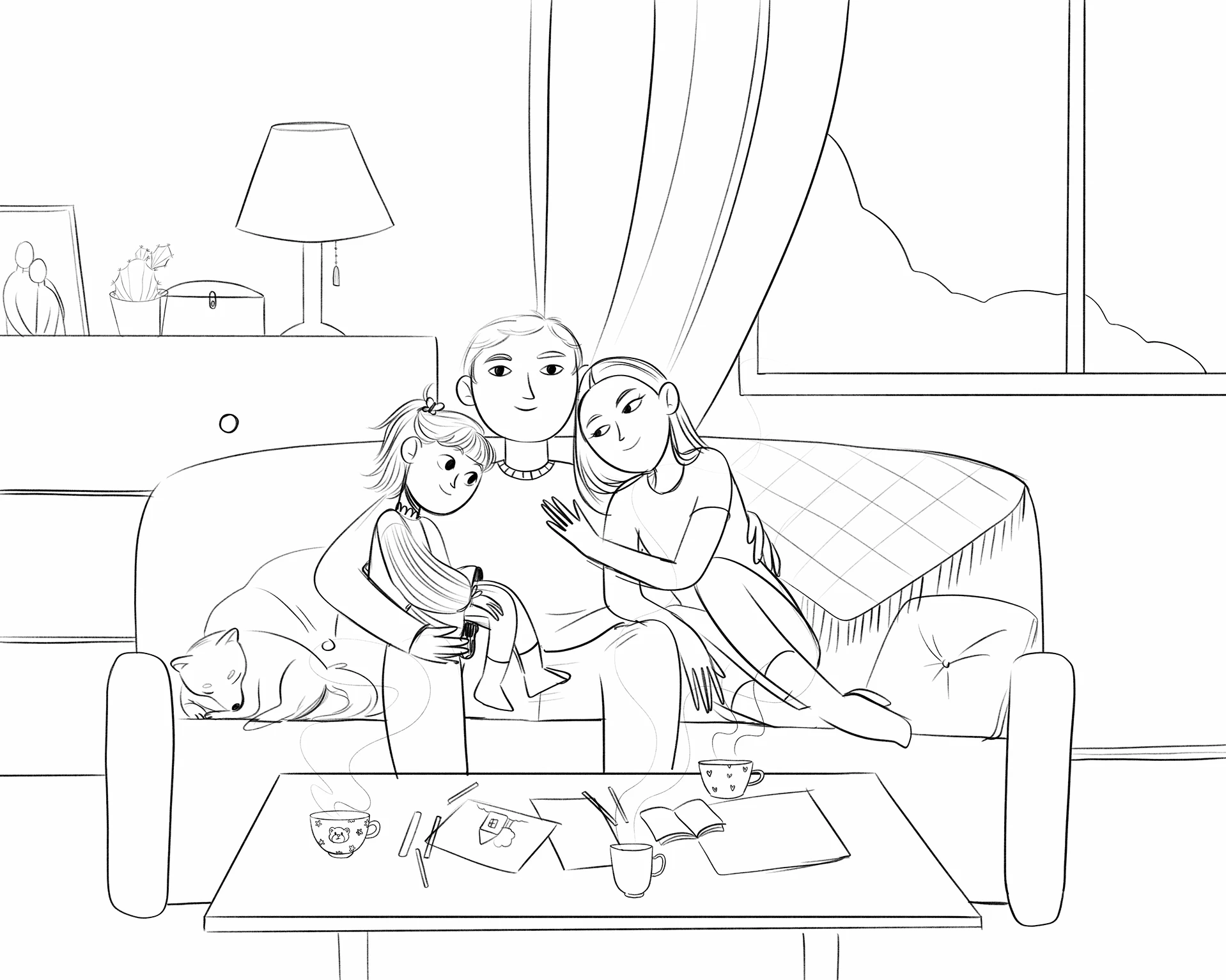 Семейный портрет — Изображение №2 — Иллюстрация на Dprofile