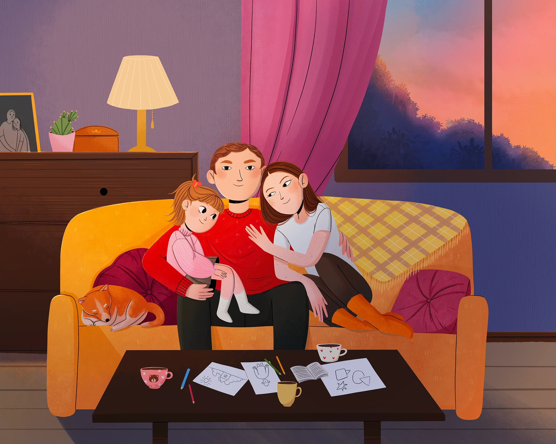 Семейный портрет — Изображение №1 — Иллюстрация на Dprofile