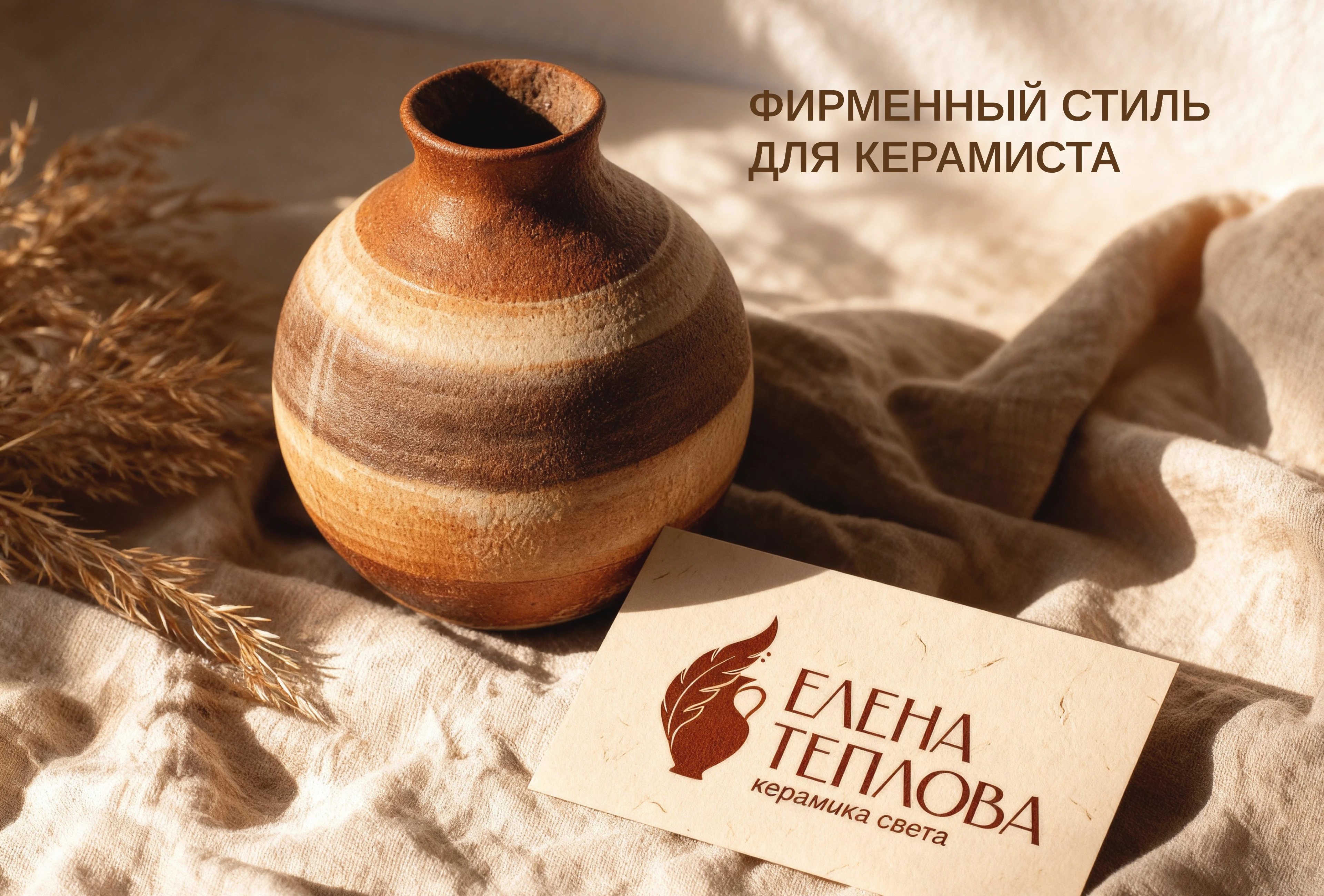 Фирменный стиль для личного бренда керамиста — Изображение №1 — Брендинг на Dprofile