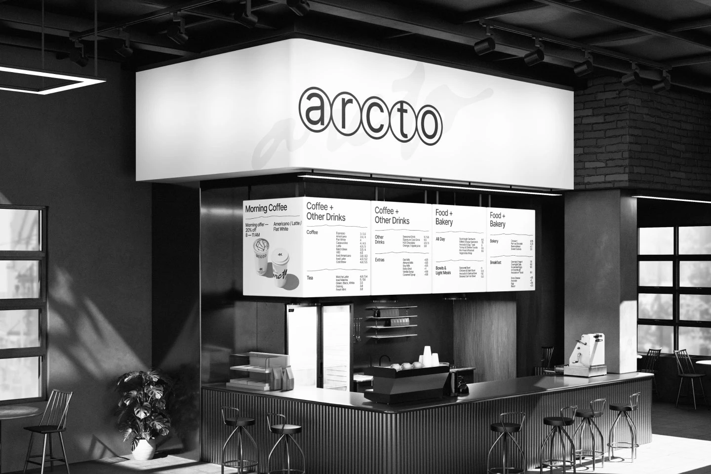 Arcto | Айдентика для кофейни — Изображение №7 — Брендинг, Графика на Dprofile