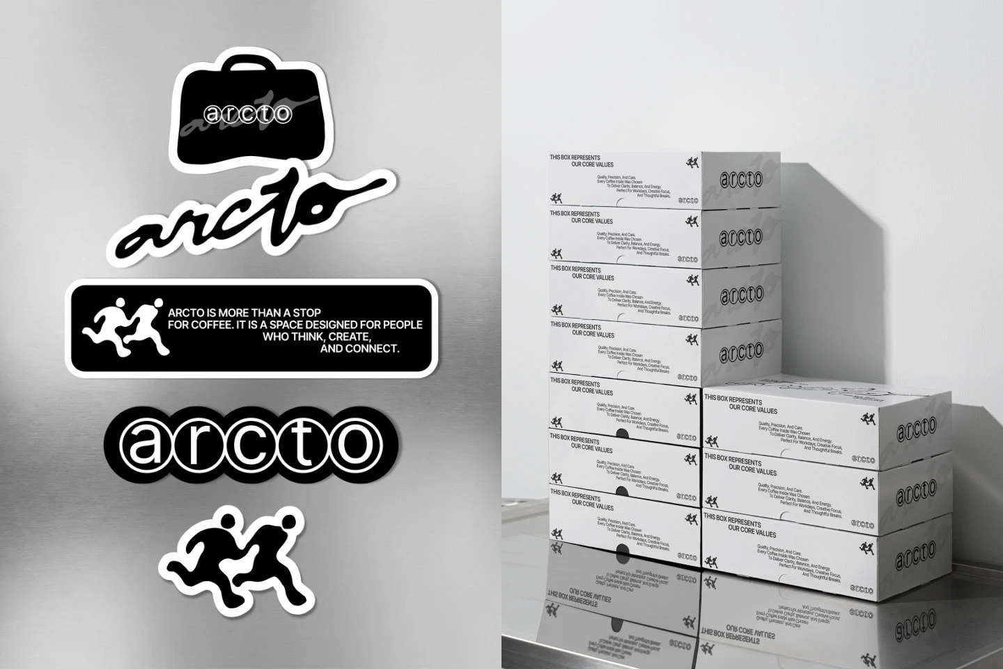 Arcto | Айдентика для кофейни — Изображение №8 — Брендинг, Графика на Dprofile