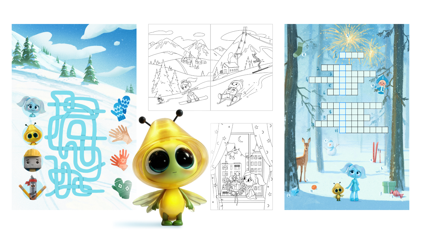 Раскраска с заданиями LEGENDA Kids — Изображение №3 — Иллюстрация, Графика на Dprofile