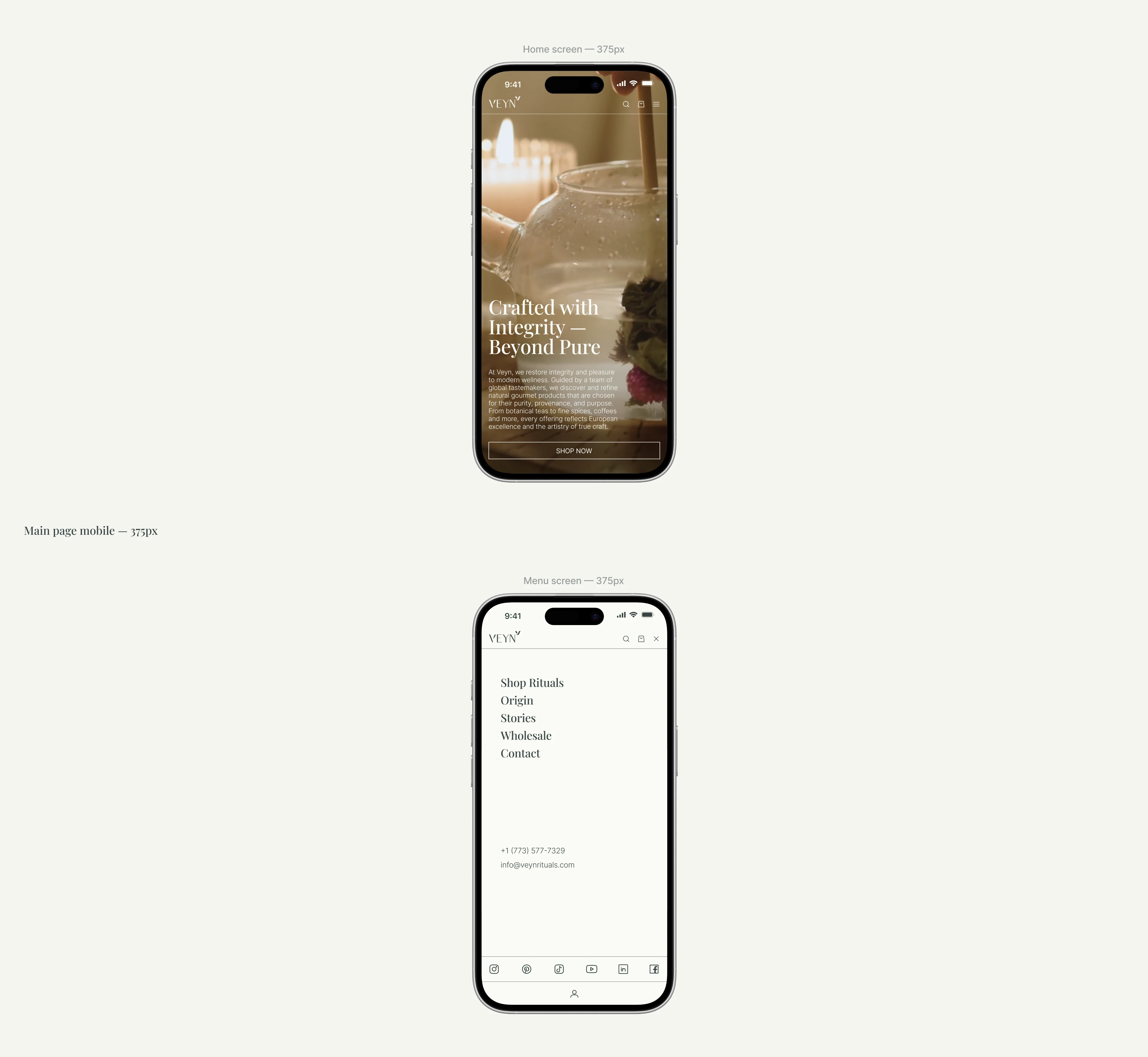 Премиальный чайный Shopify-магазин — Изображение №4 — Интерфейсы на Dprofile
