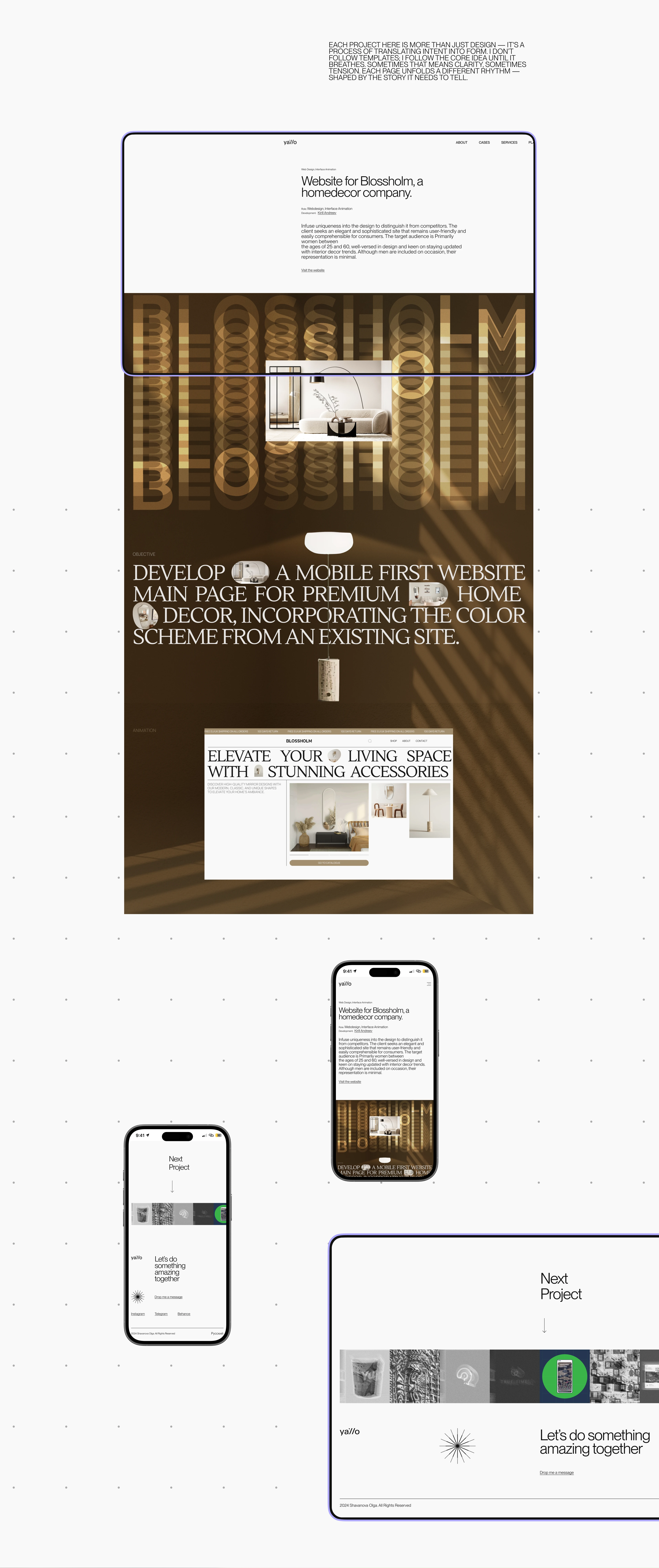 Сайт и айдентика для дизайн бренда Yallo — Изображение №11 — Интерфейсы, Брендинг на Dprofile
