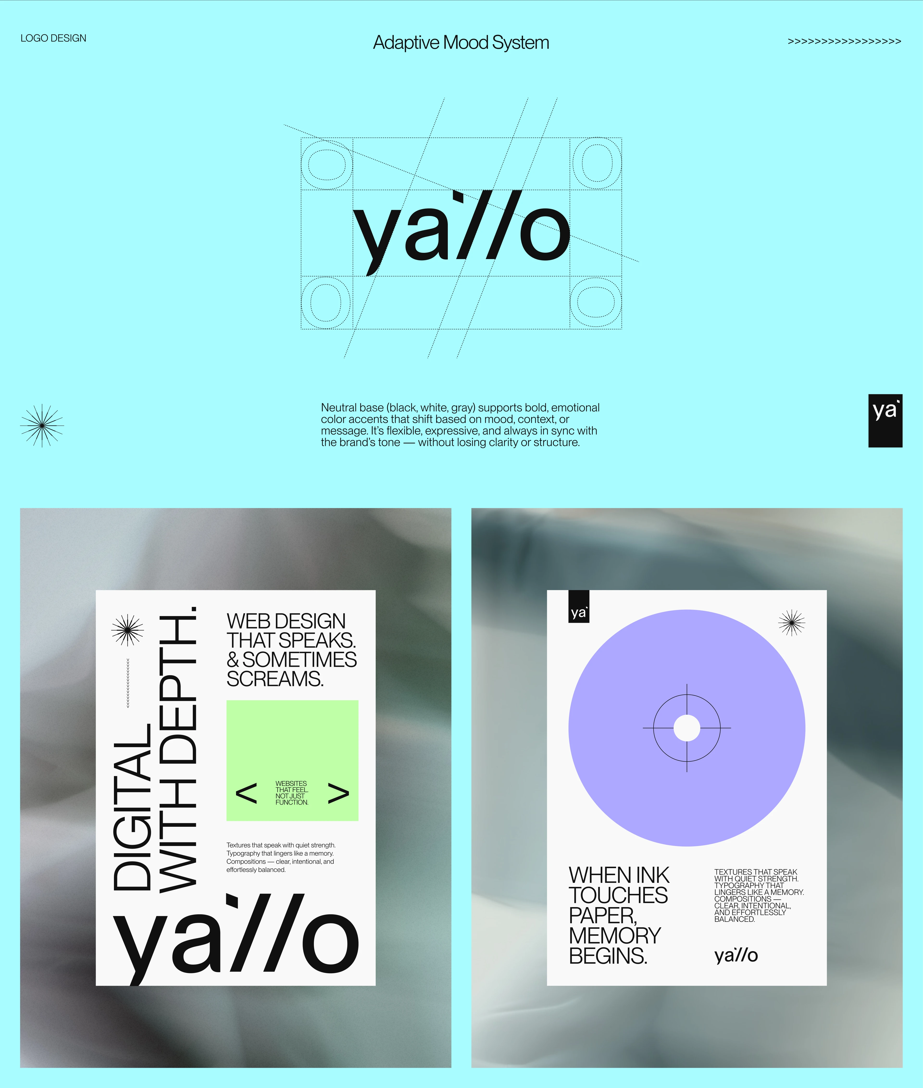 Сайт и айдентика для дизайн бренда Yallo — Изображение №7 — Интерфейсы, Брендинг на Dprofile