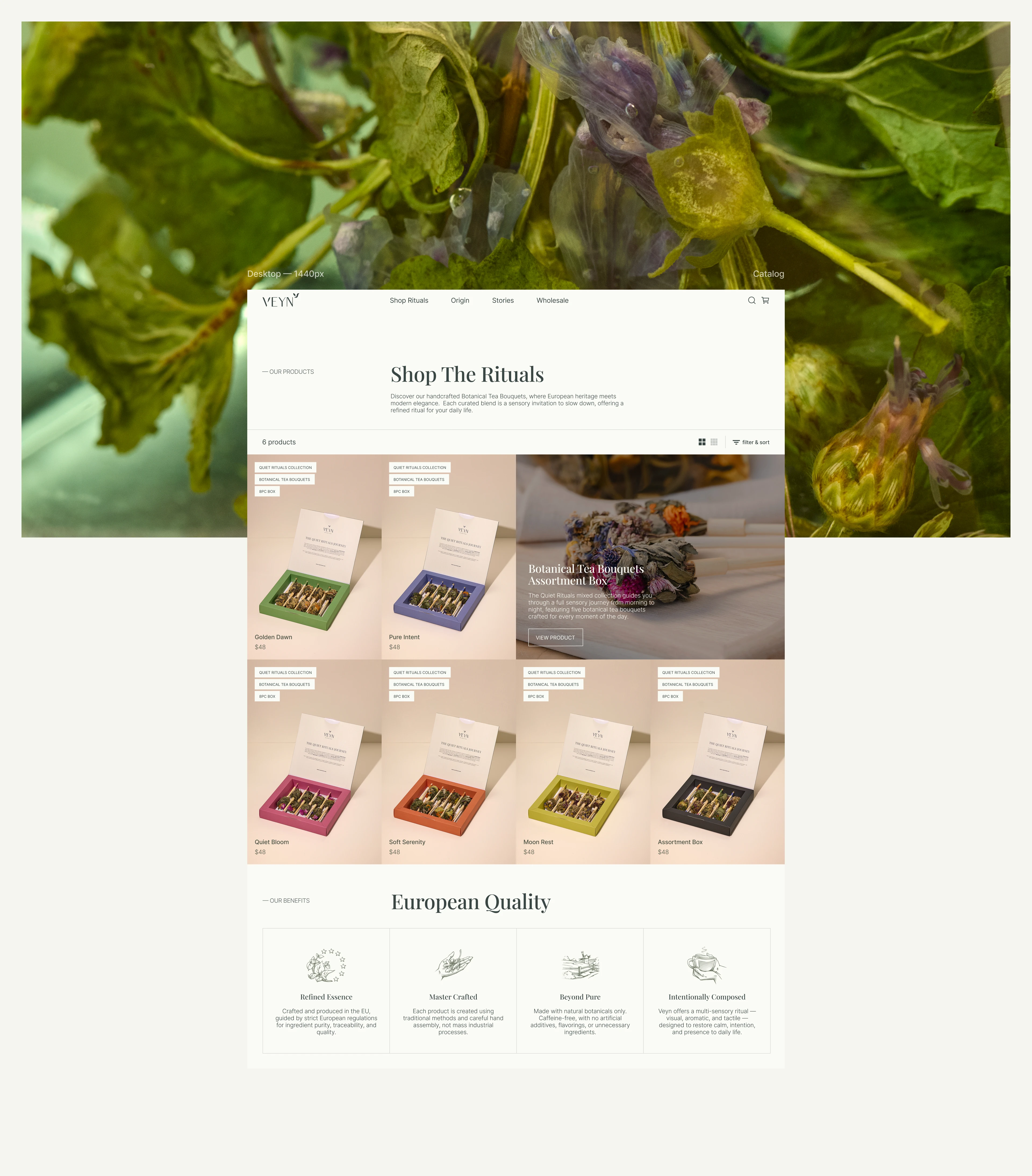 Премиальный чайный Shopify-магазин — Изображение №5 — Интерфейсы на Dprofile
