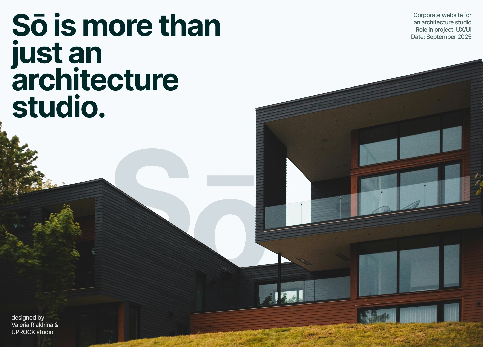 Sō | Architecture studio — Изображение №1 — Интерфейсы, Анимация на Dprofile