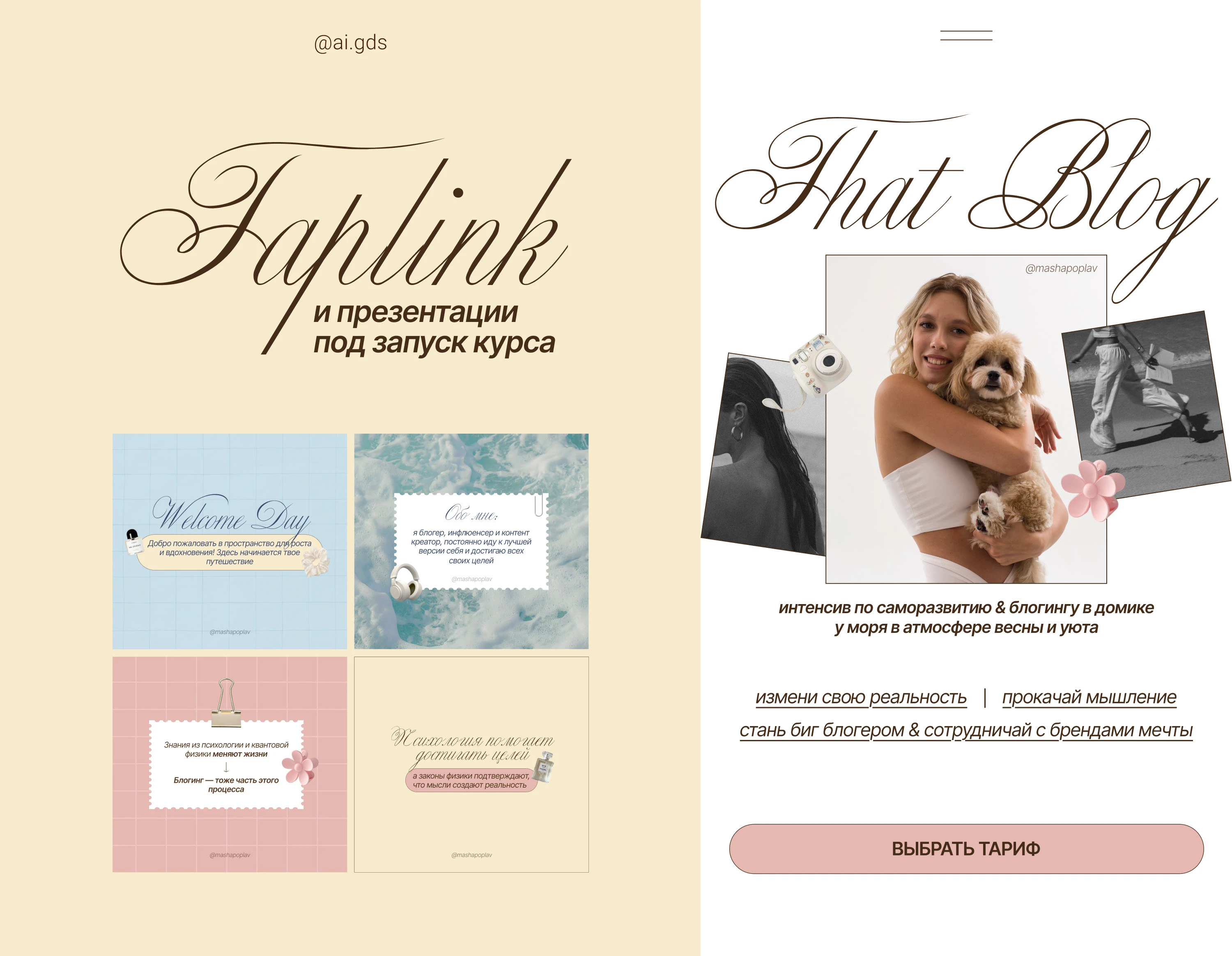 Дизайн сайта на Таплинк / Taplink Website / Презентация — Изображение №1 — Интерфейсы на Dprofile