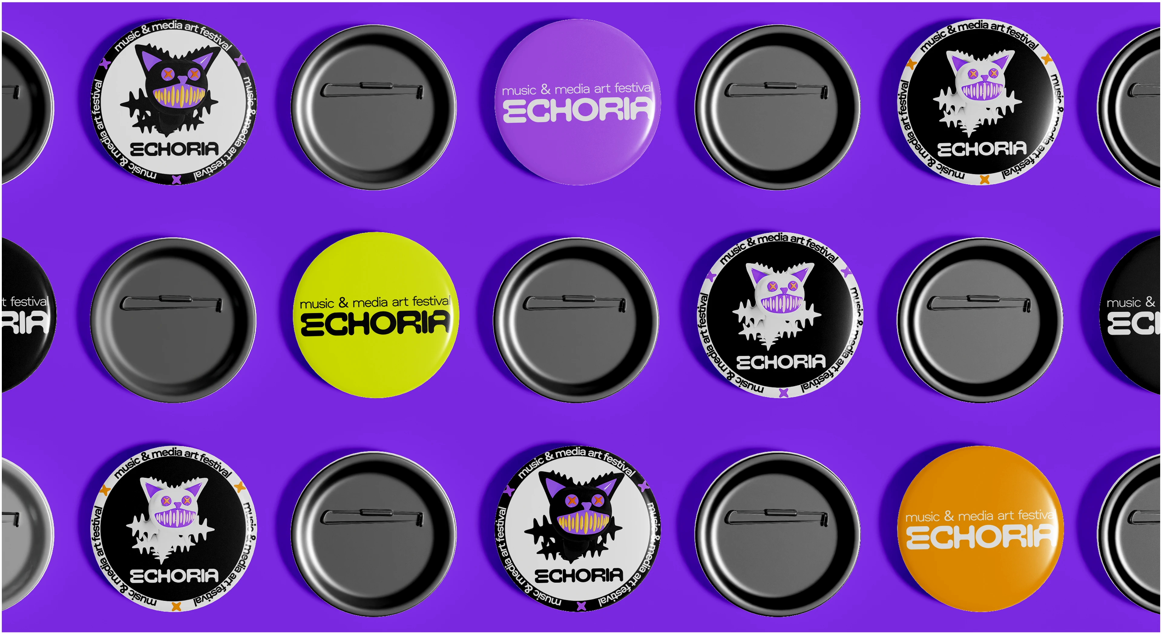 ECHORIA MUSIC & MEDIA ART FESTIVAL [BRAND IDENTITY] — Изображение №16 — Брендинг, Иллюстрация на Dprofile