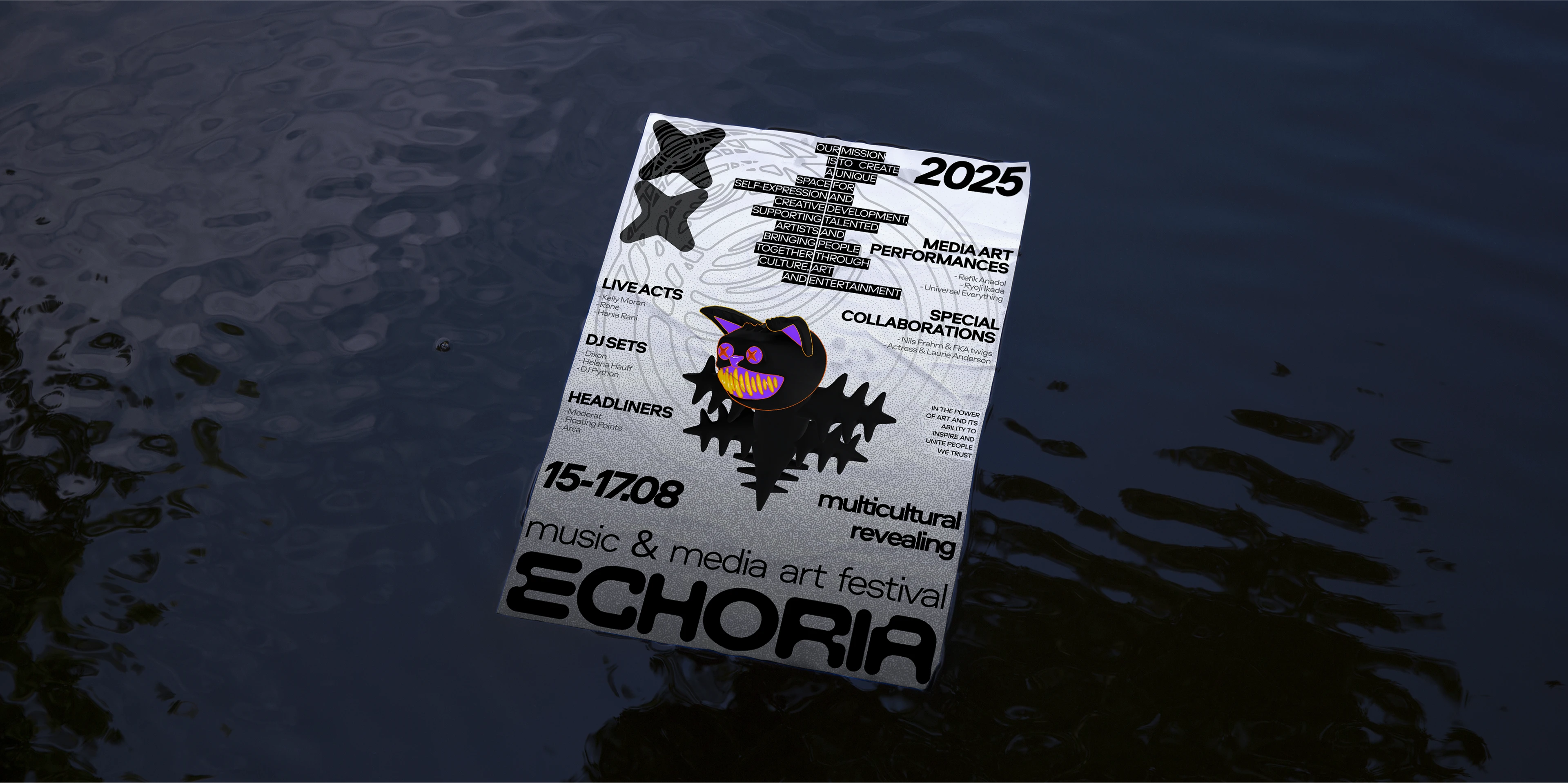 ECHORIA MUSIC & MEDIA ART FESTIVAL [BRAND IDENTITY] — Изображение №9 — Брендинг, Иллюстрация на Dprofile