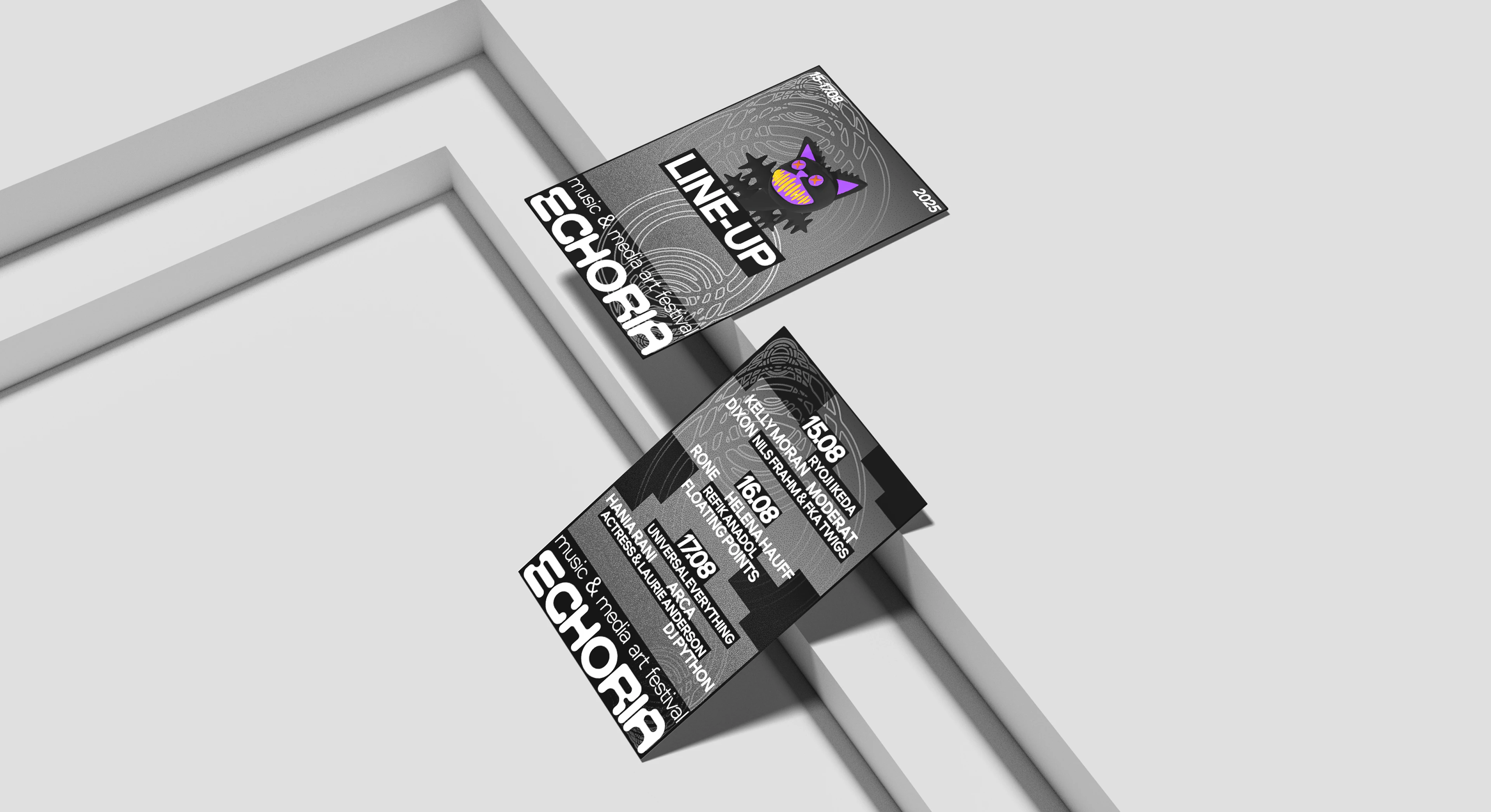 ECHORIA MUSIC & MEDIA ART FESTIVAL [BRAND IDENTITY] — Изображение №5 — Брендинг, Иллюстрация на Dprofile
