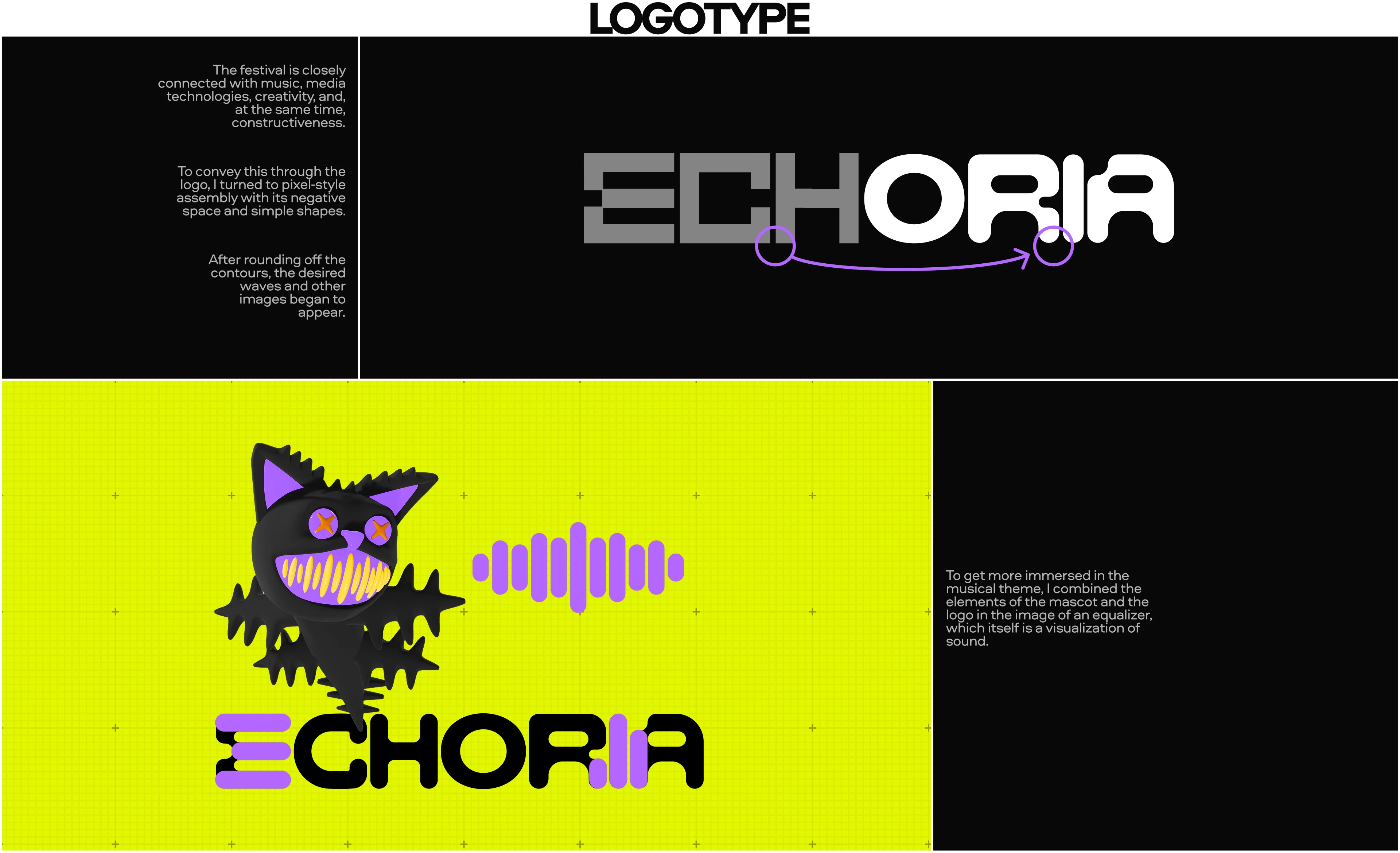 ECHORIA MUSIC & MEDIA ART FESTIVAL [BRAND IDENTITY] — Изображение №8 — Брендинг, Иллюстрация на Dprofile