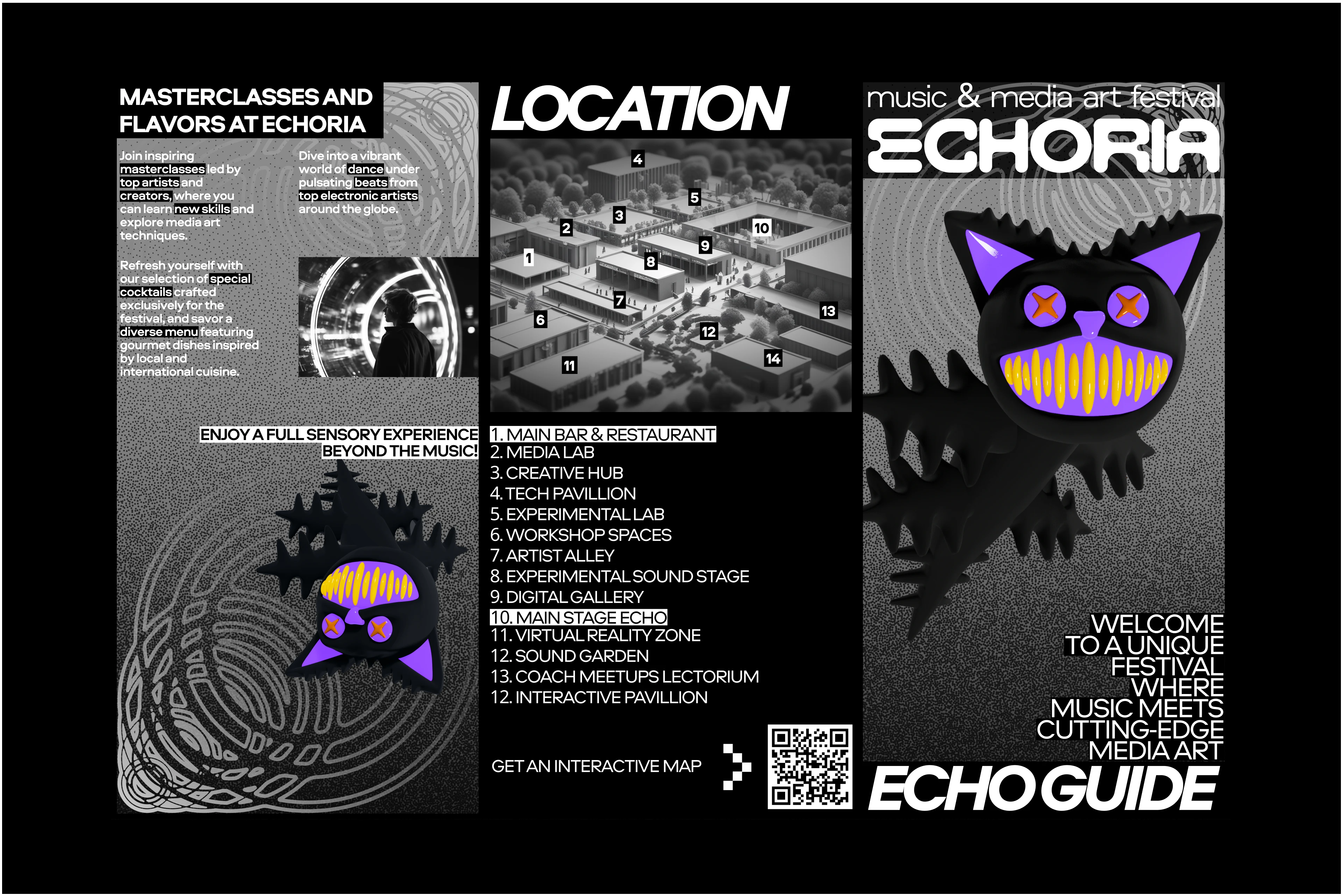 ECHORIA MUSIC & MEDIA ART FESTIVAL [BRAND IDENTITY] — Изображение №19 — Брендинг, Иллюстрация на Dprofile
