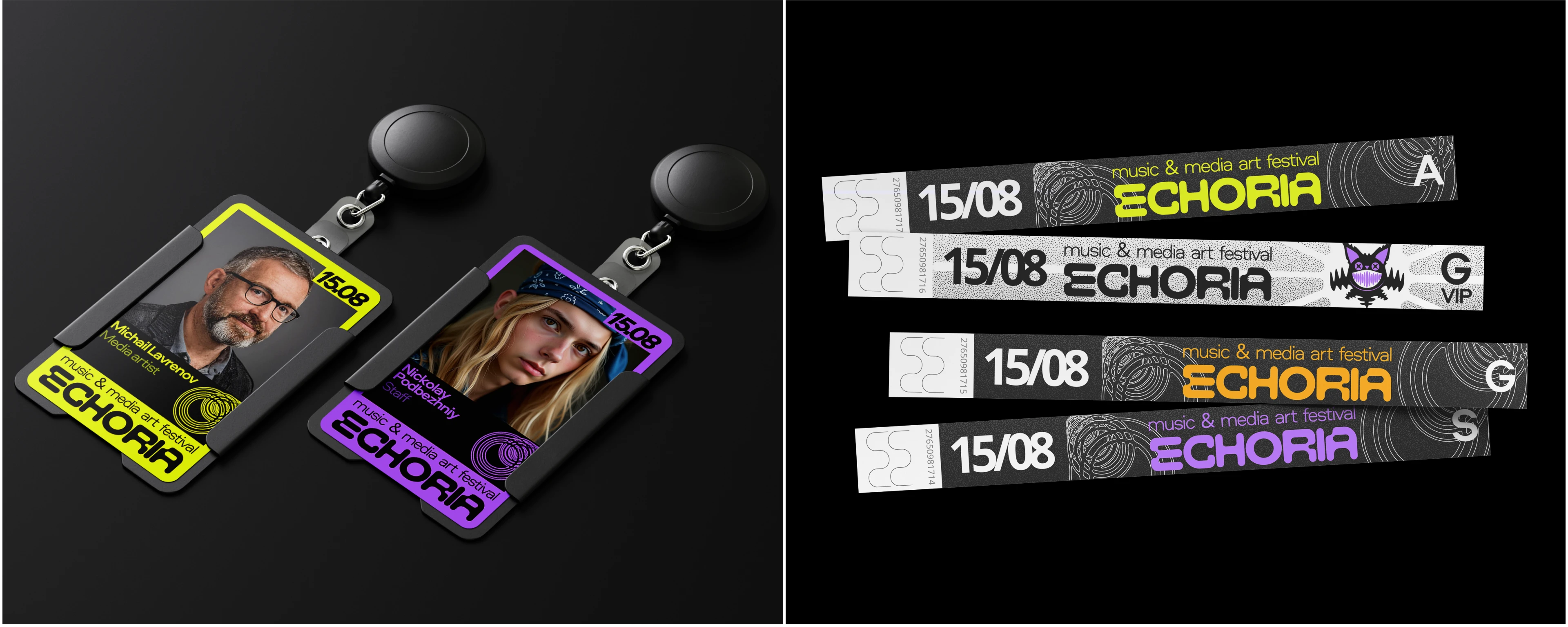 ECHORIA MUSIC & MEDIA ART FESTIVAL [BRAND IDENTITY] — Изображение №21 — Брендинг, Иллюстрация на Dprofile