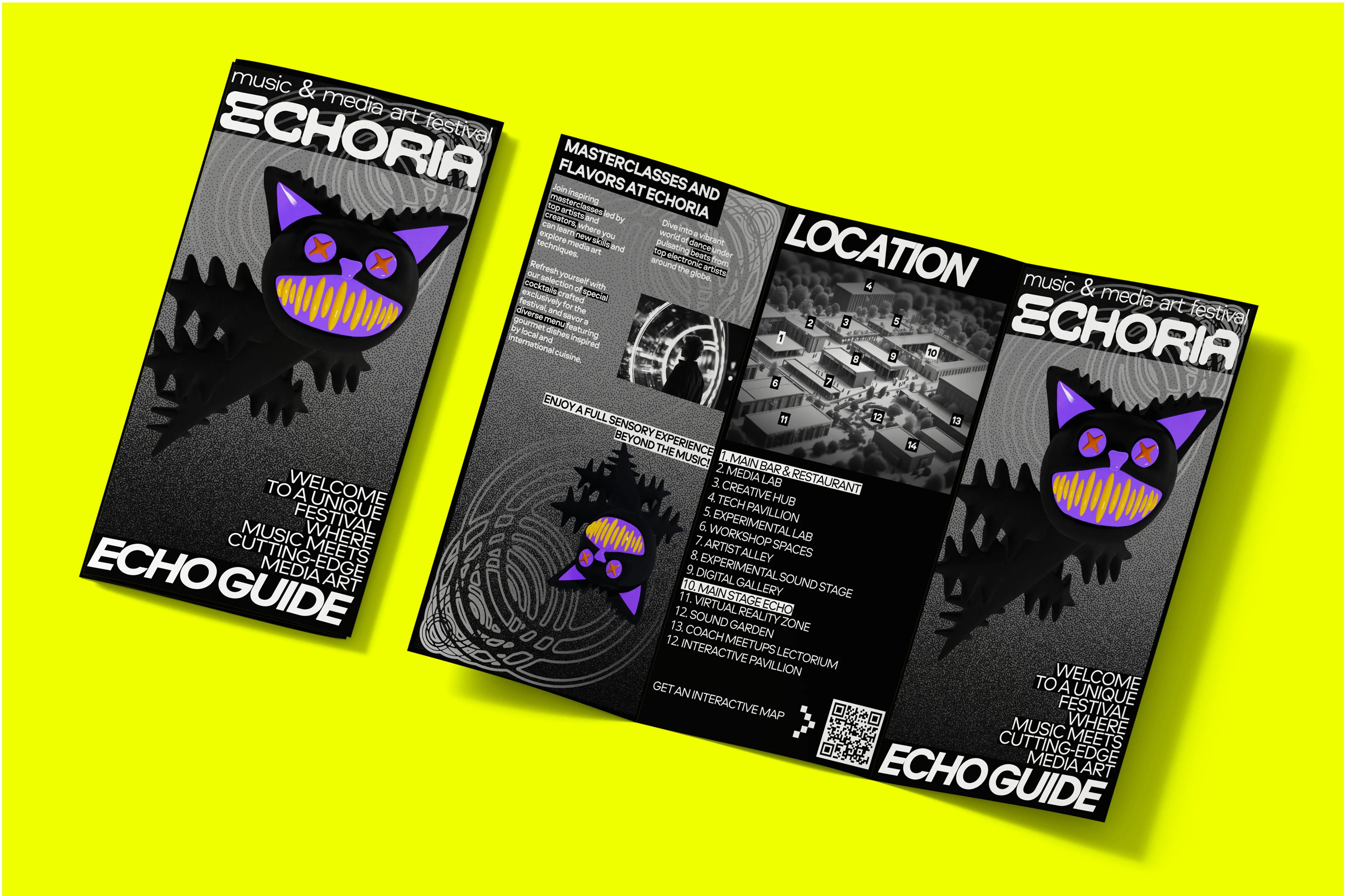 ECHORIA MUSIC & MEDIA ART FESTIVAL [BRAND IDENTITY] — Изображение №18 — Брендинг, Иллюстрация на Dprofile