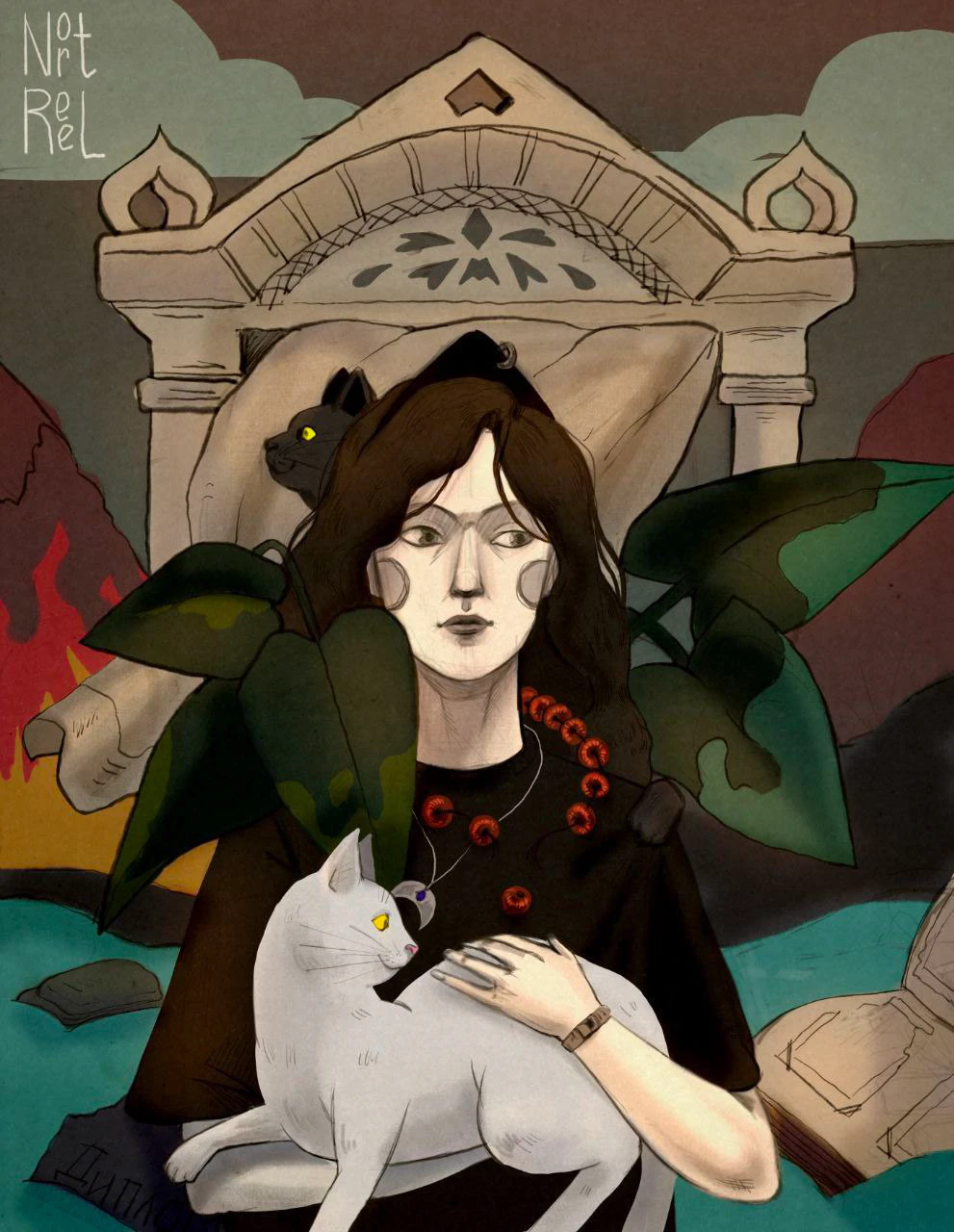 Автопортрет "История" — Изображение №1 — Иллюстрация, Графика на Dprofile