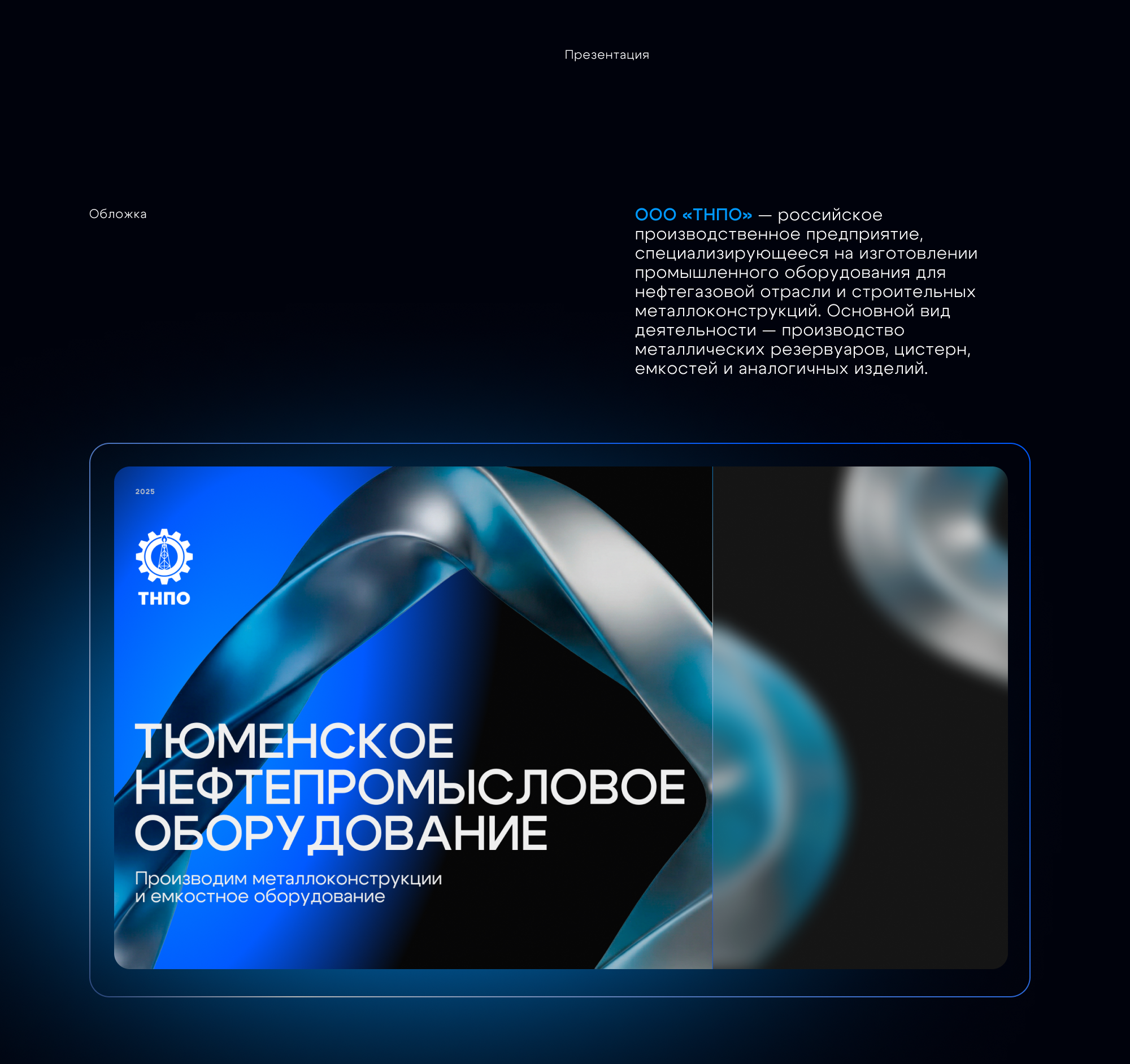 ТНПО коммерческая презентация — Изображение №1 — Графика, Маркетинг на Dprofile