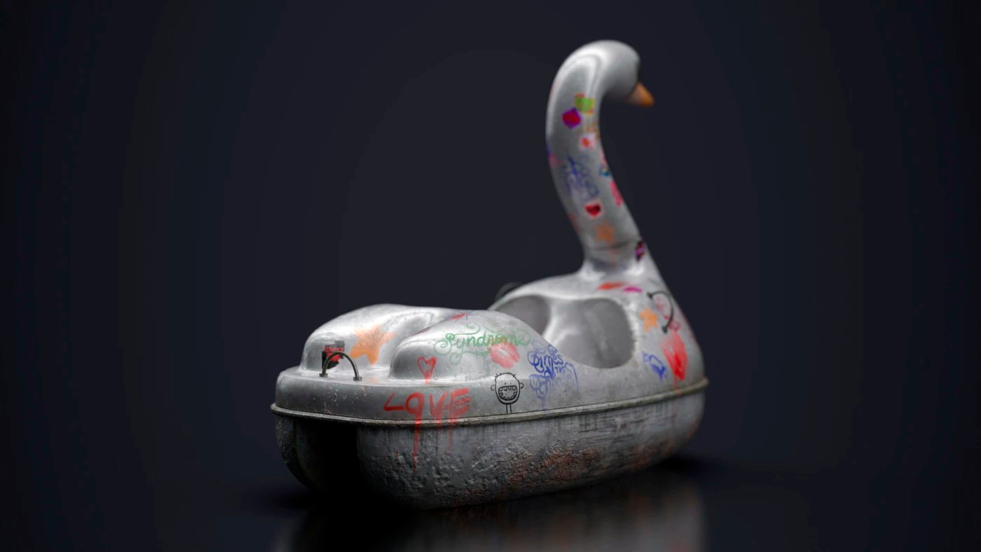 Потерянная любовь: лодка-лебедь — Изображение №3 — Иллюстрация, 3D на Dprofile