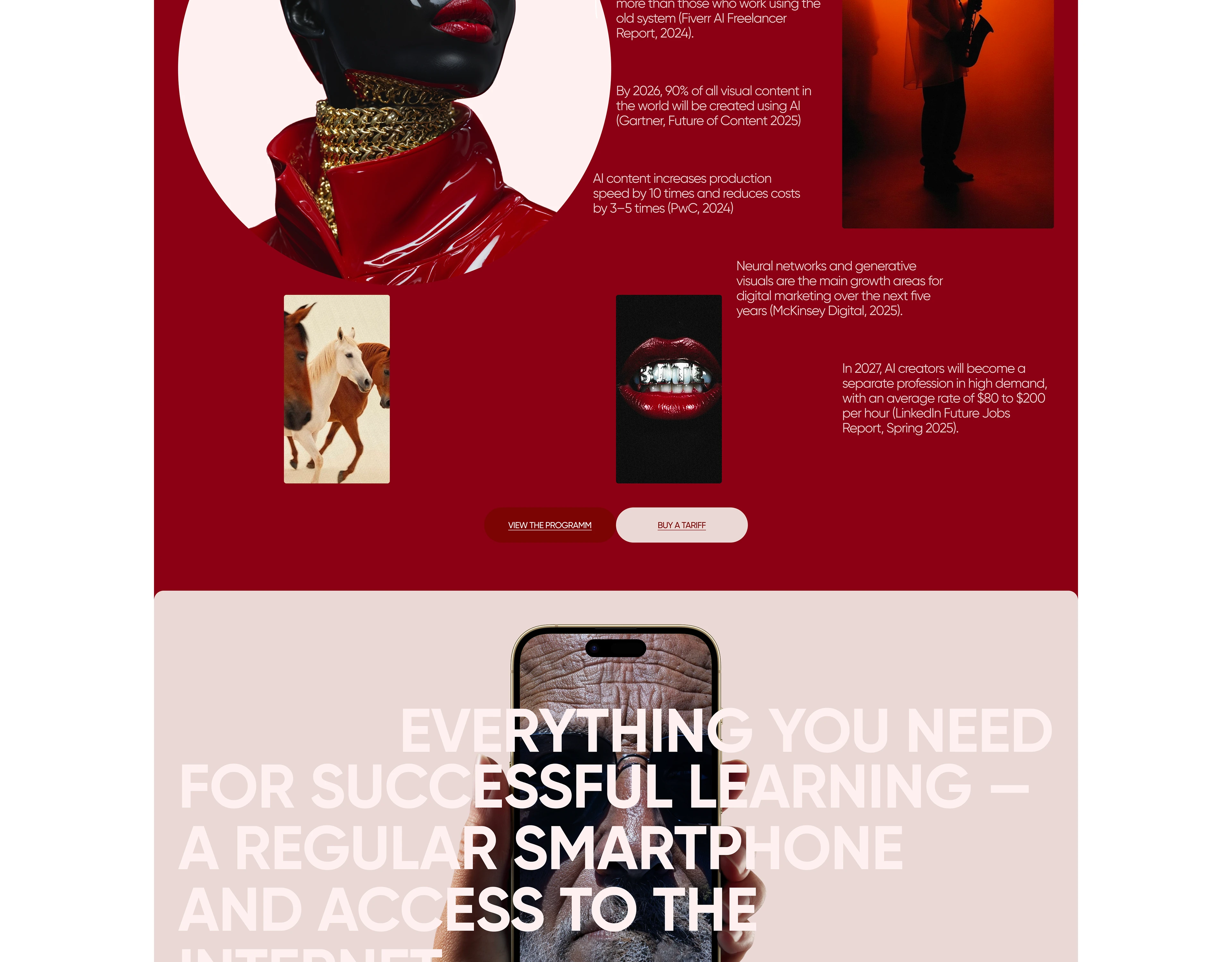 GRADUS — EdTech-платформа для создателей AI Fashion-контента — Изображение №6 — Интерфейсы, Анимация на Dprofile