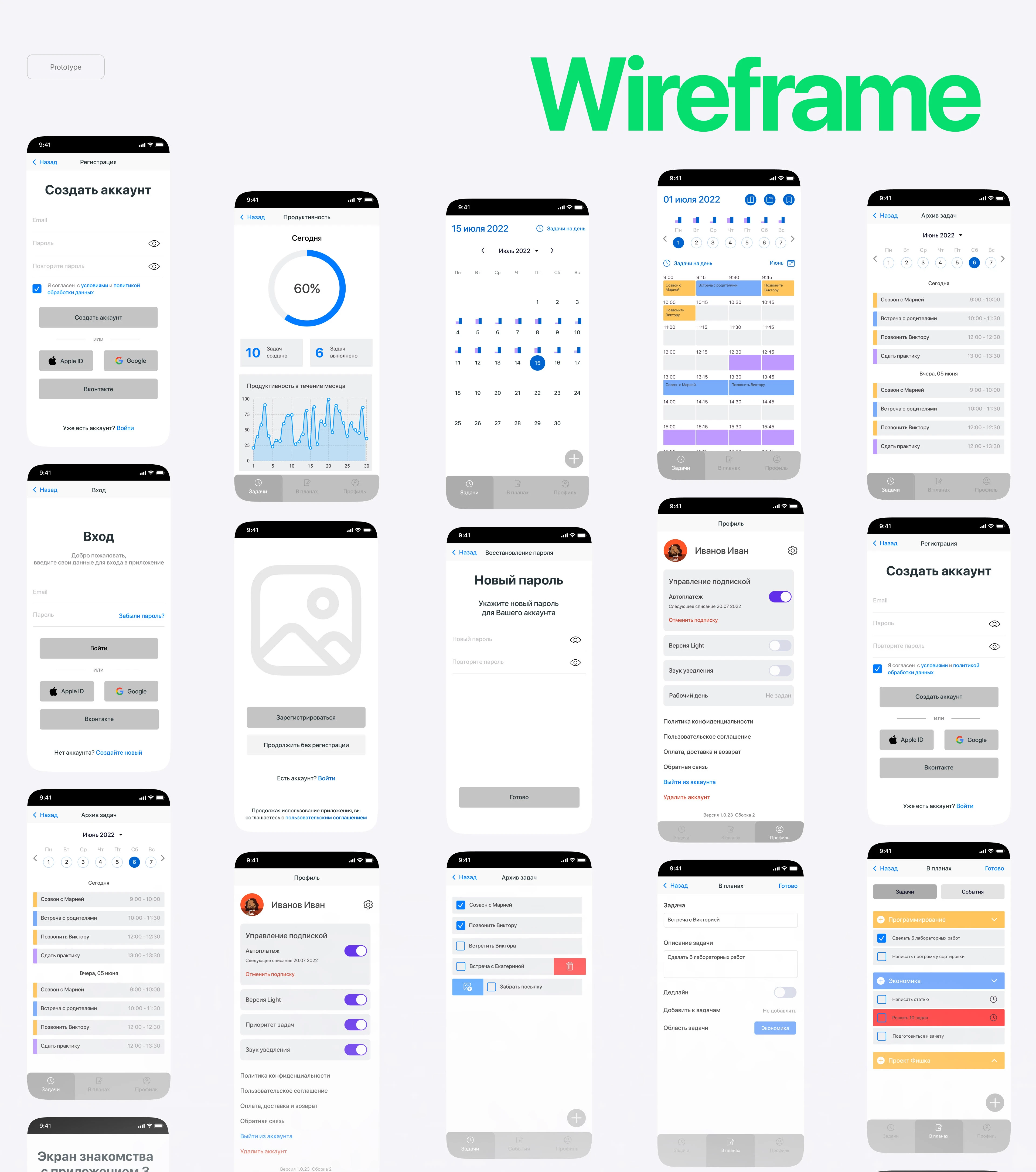 КОТОПЛАН — UX/UI Design of Smart Daily Planner App — Изображение №8 — Интерфейсы на Dprofile
