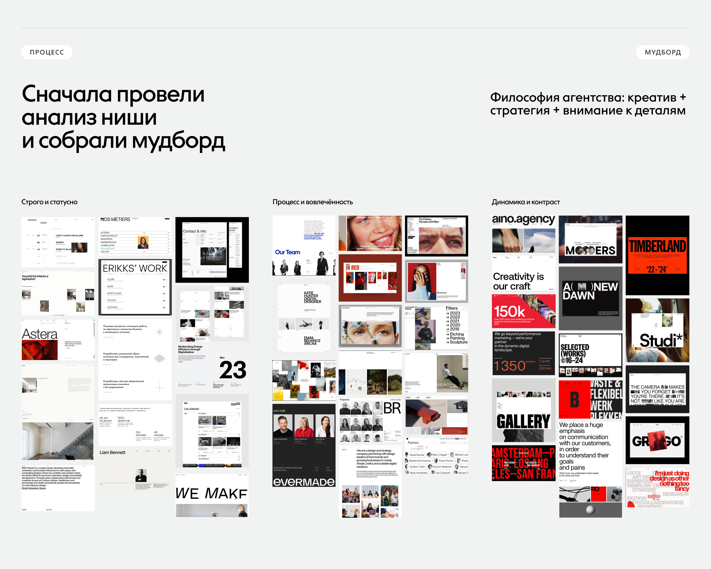 Сайт для брендингового агенства REDIN — Изображение №3 — Интерфейсы, Иллюстрация на Dprofile