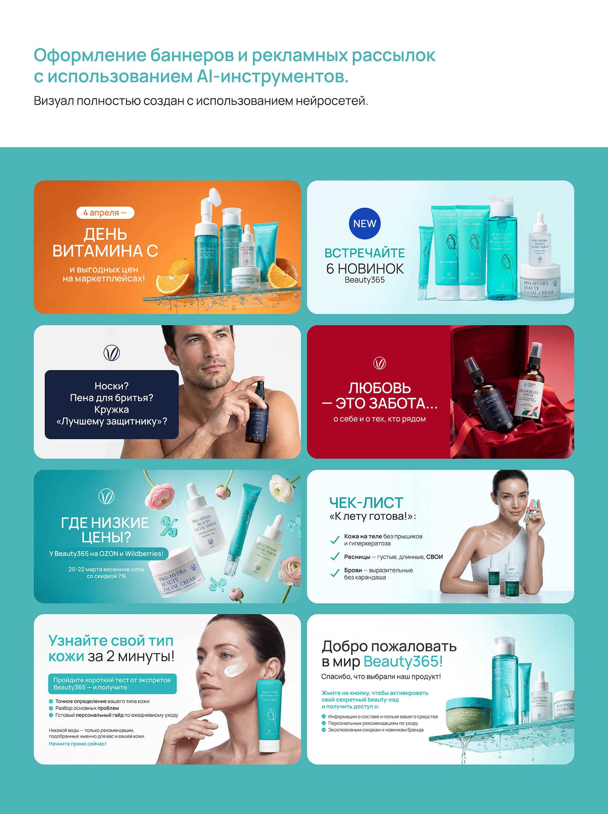 Дизайн рекламных креативов — Изображение №1 — Маркетинг, Нейро на Dprofile