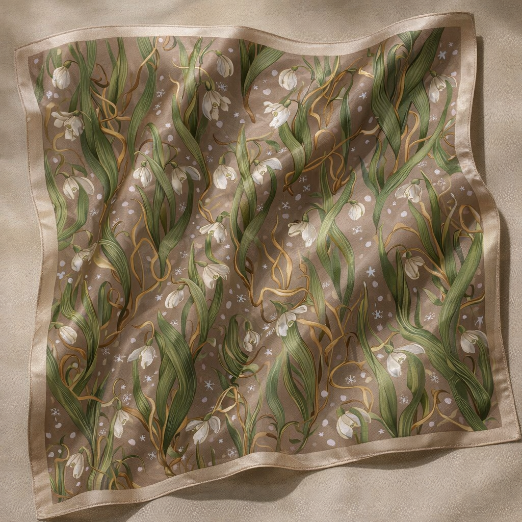 Набор бесшовный паттернов "Подснежники" — Изображение №3 — Иллюстрация, Графика на Dprofile