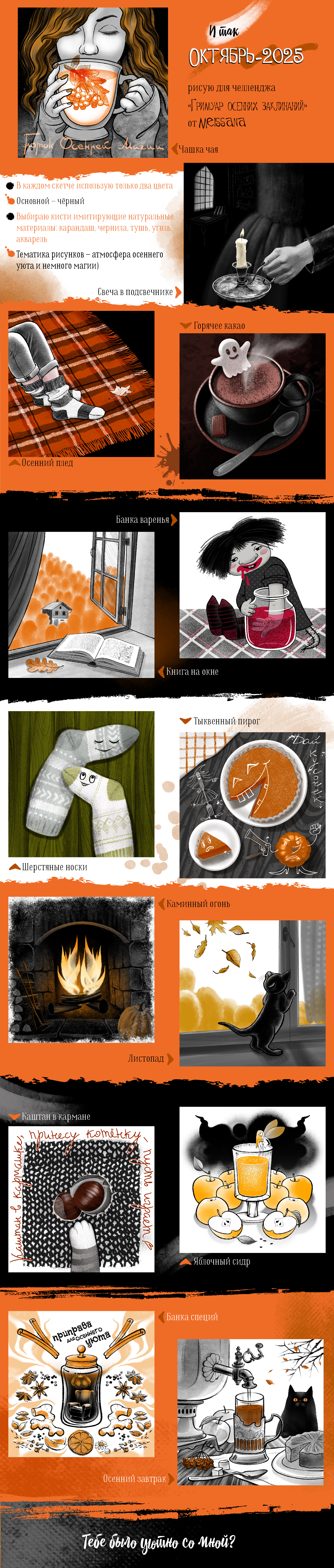 Как бы "Inrtober" — Изображение №1 — Иллюстрация, Графика на Dprofile