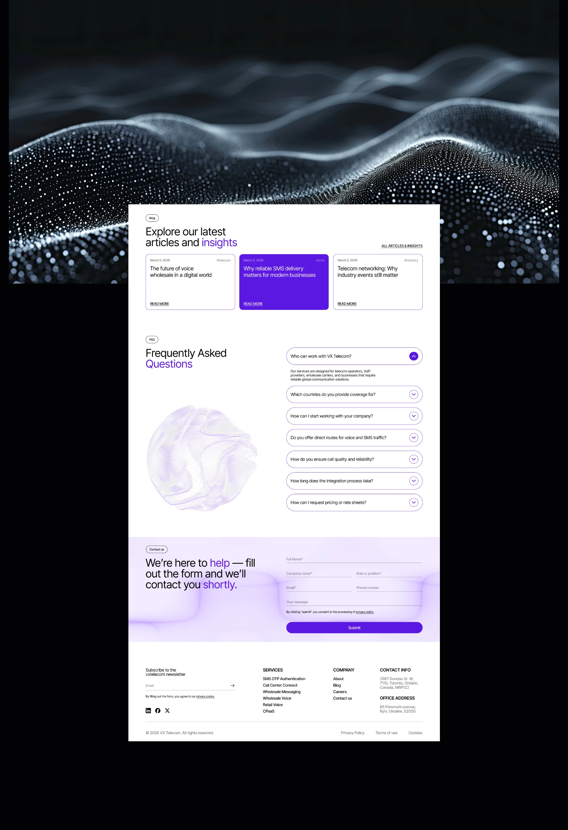 Website for a VoIP & SMS Provider — Изображение №6 — Интерфейсы на Dprofile