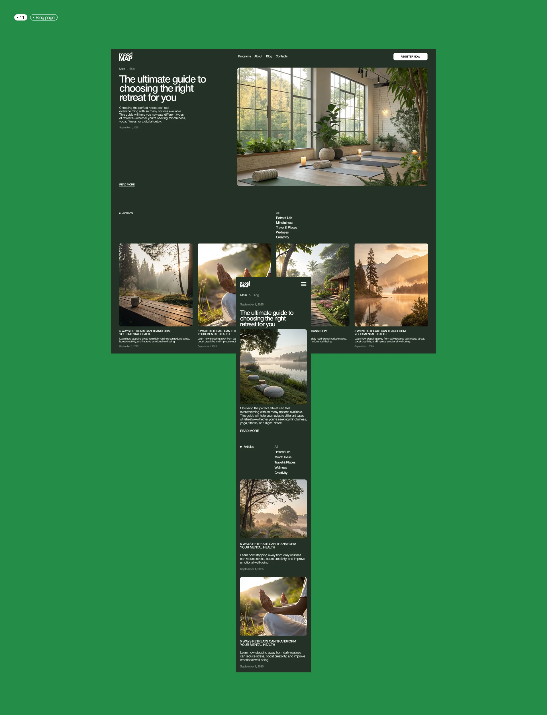 Website | Retreat booking — Изображение №12 — Интерфейсы на Dprofile