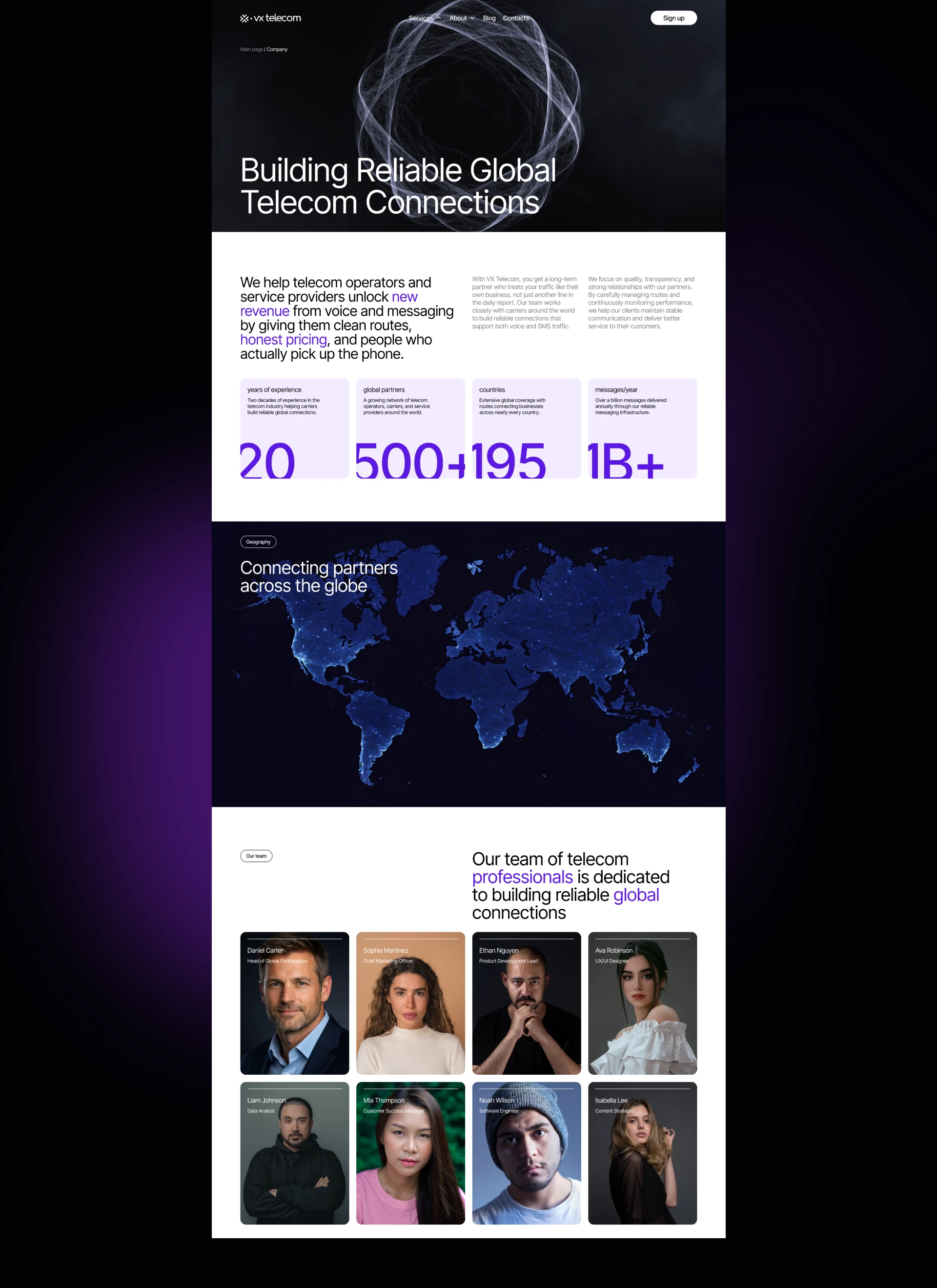 Website for a VoIP & SMS Provider — Изображение №11 — Интерфейсы на Dprofile