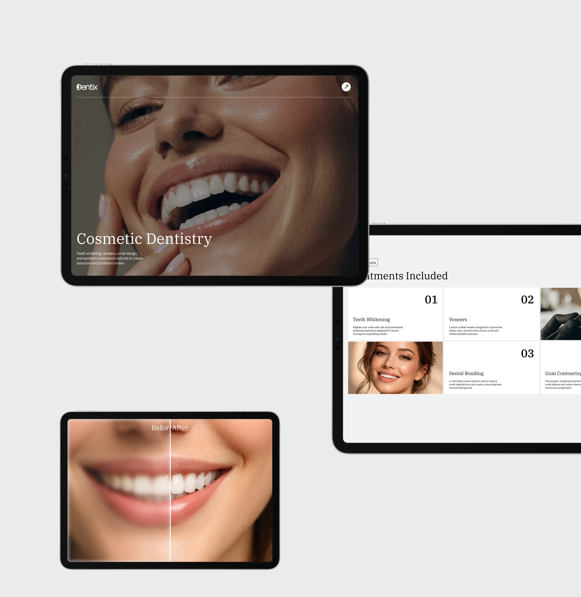 Dentix | Dental Clinic — Изображение №6 — Интерфейсы, Анимация на Dprofile