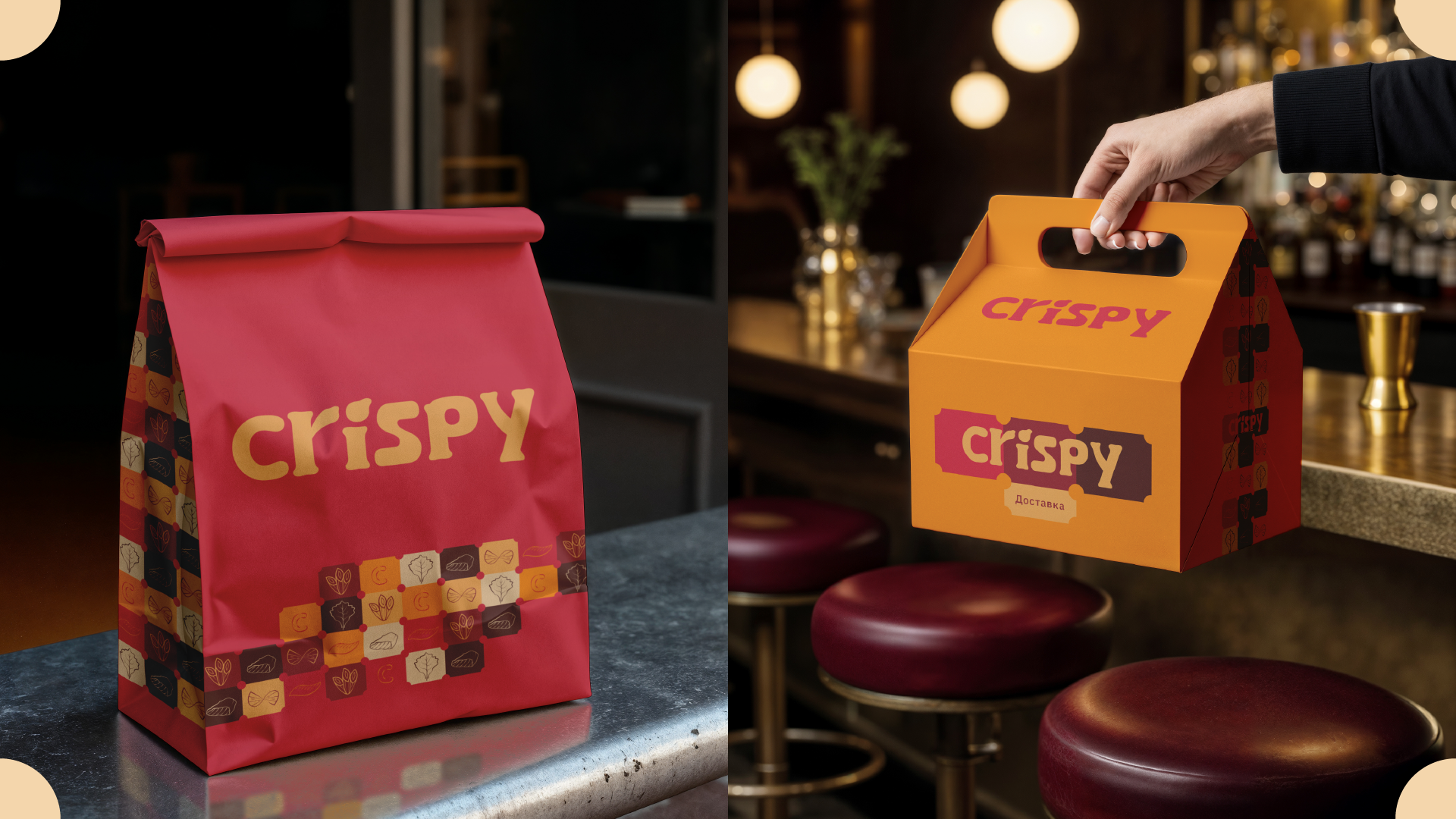 Crispy | Фирменный стиль | Ресторан | Брендинг | — Изображение №6 — Брендинг, Графика на Dprofile