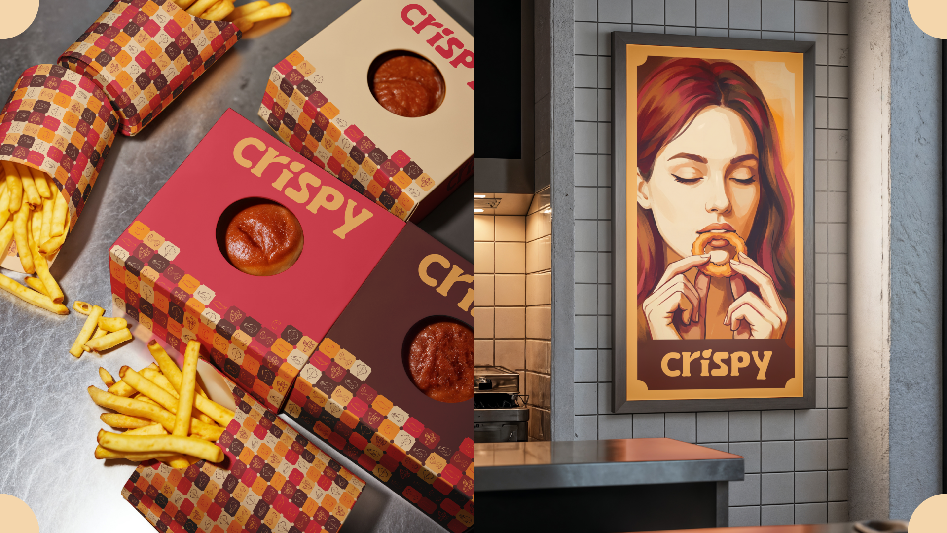 Crispy | Фирменный стиль | Ресторан | Брендинг | — Изображение №4 — Брендинг, Графика на Dprofile