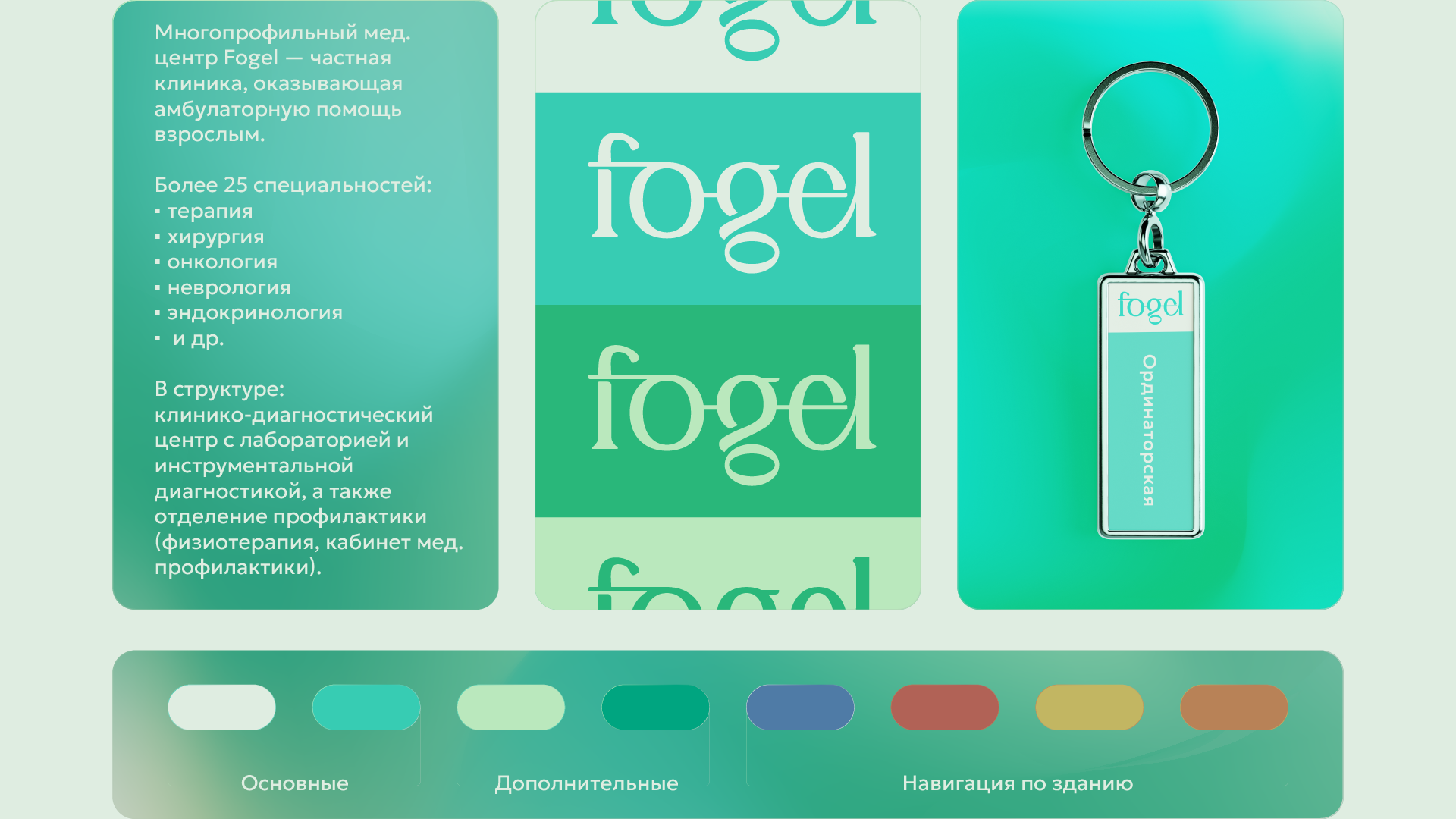 Fogel | Медицинский центр | Брендинг — Изображение №2 — Брендинг на Dprofile