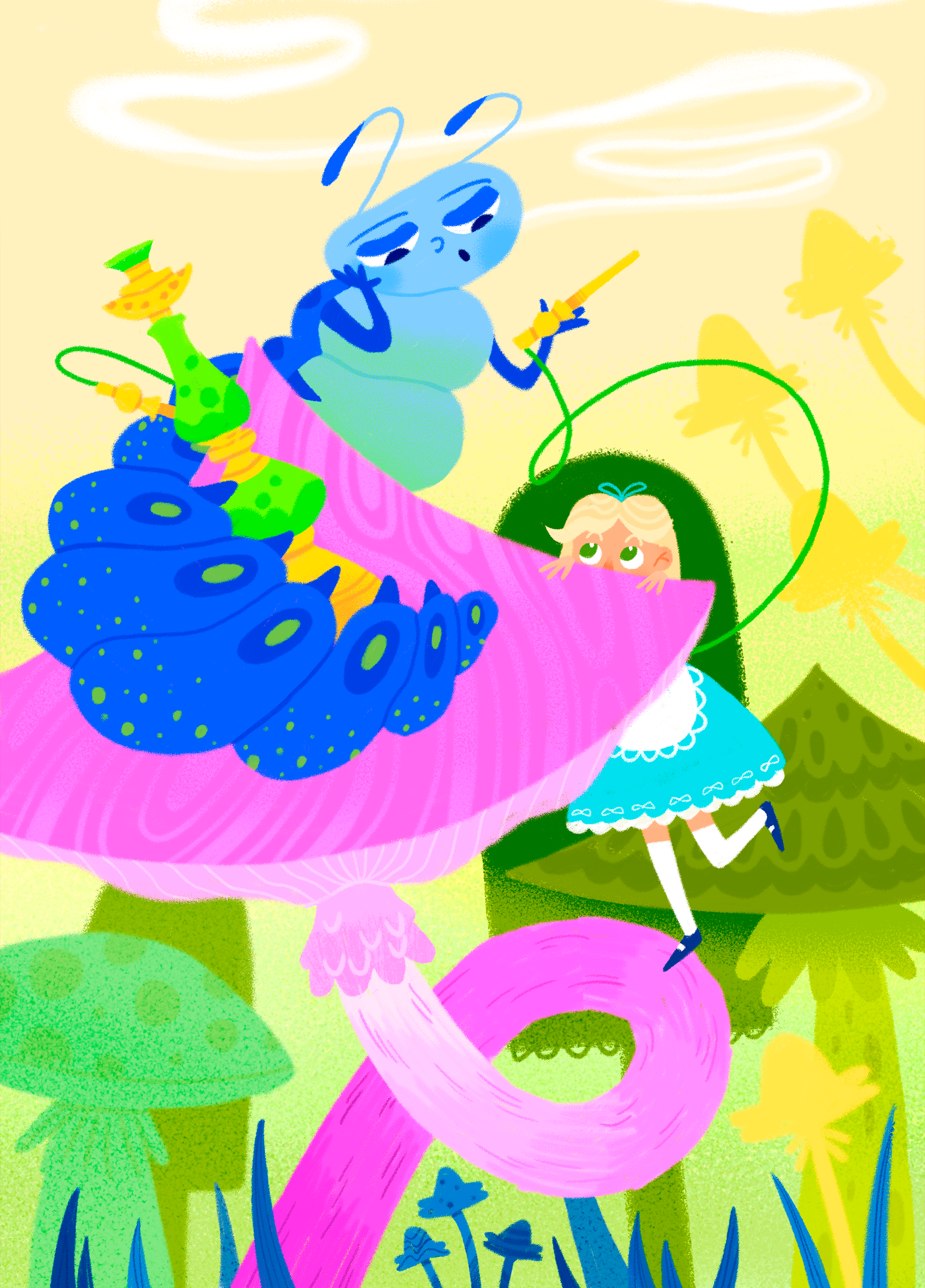 Иллюстрации для книги "Алиса в стране чудес" — Изображение №3 — Иллюстрация, Графика на Dprofile