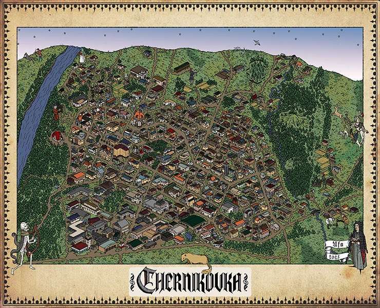 Карта Черниковки — Иллюстрация, Графика на Dprofile