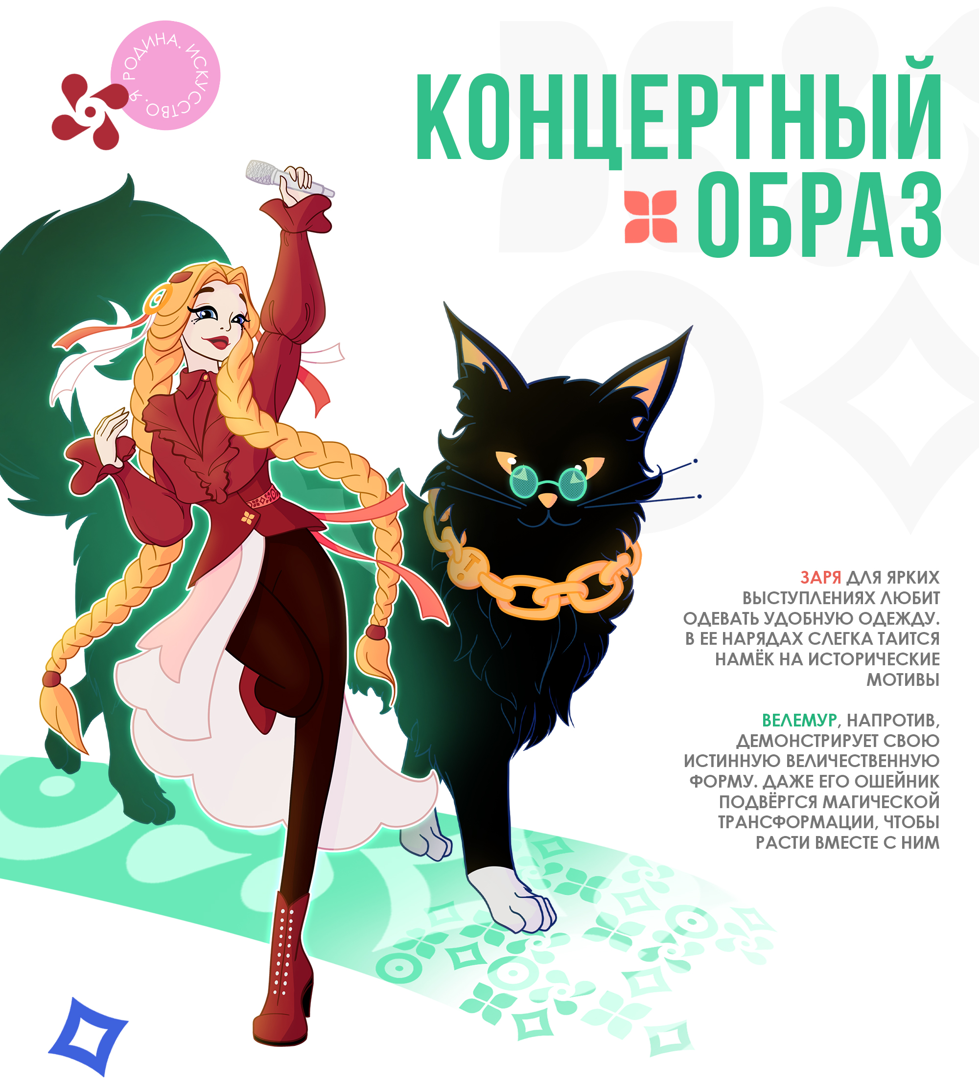 Маскоты для «Таврида.АРТ» | Велемур и Заря — Изображение №6 — Иллюстрация на Dprofile