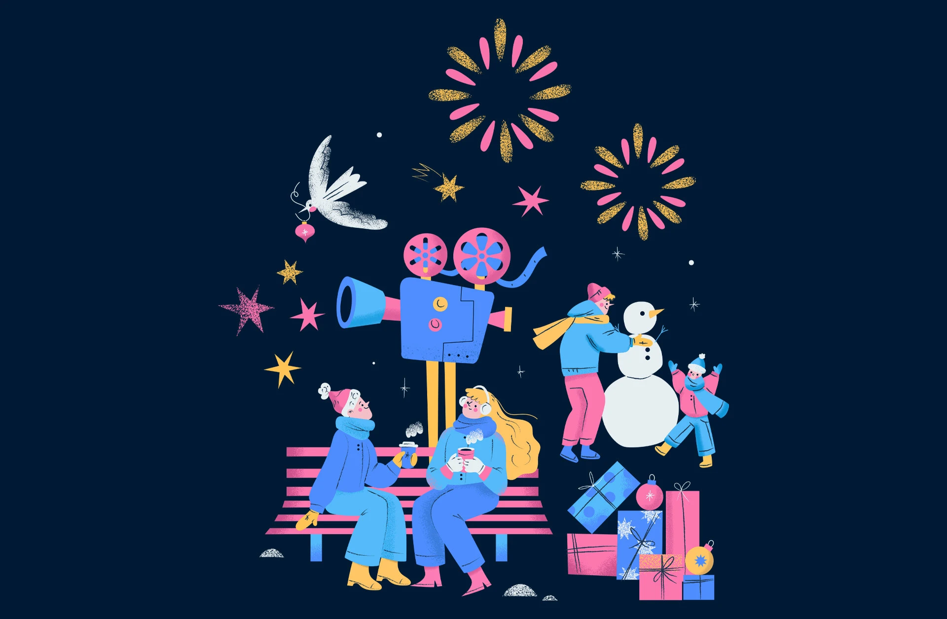 Xmas OZON&TimeOut — Изображение №3 — Иллюстрация, Маркетинг на Dprofile