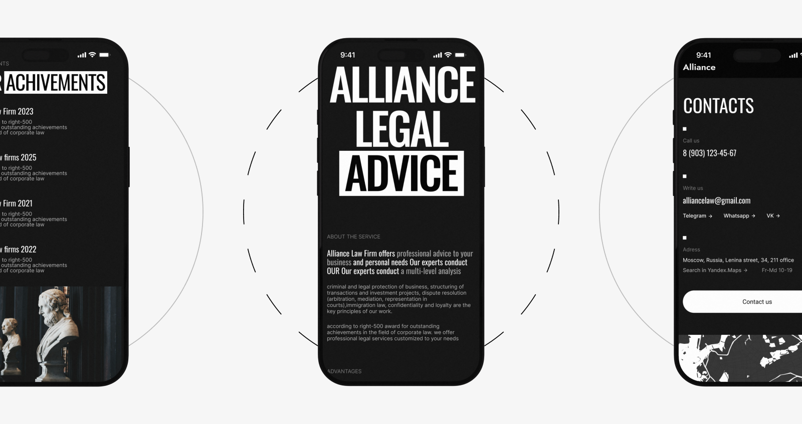 Alliance | Law firm — Изображение №16 — Интерфейсы на Dprofile