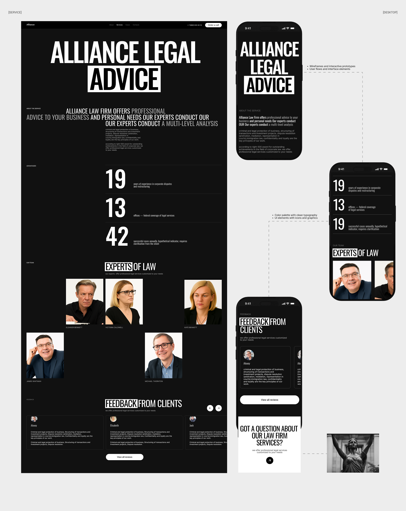 Alliance | Law firm — Изображение №9 — Интерфейсы на Dprofile